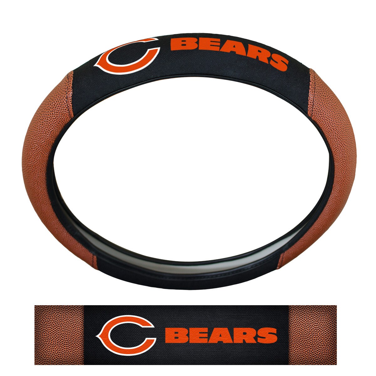 FANMATS NFL- Chicago Bears Sports Grip Steering Wheel Cover at