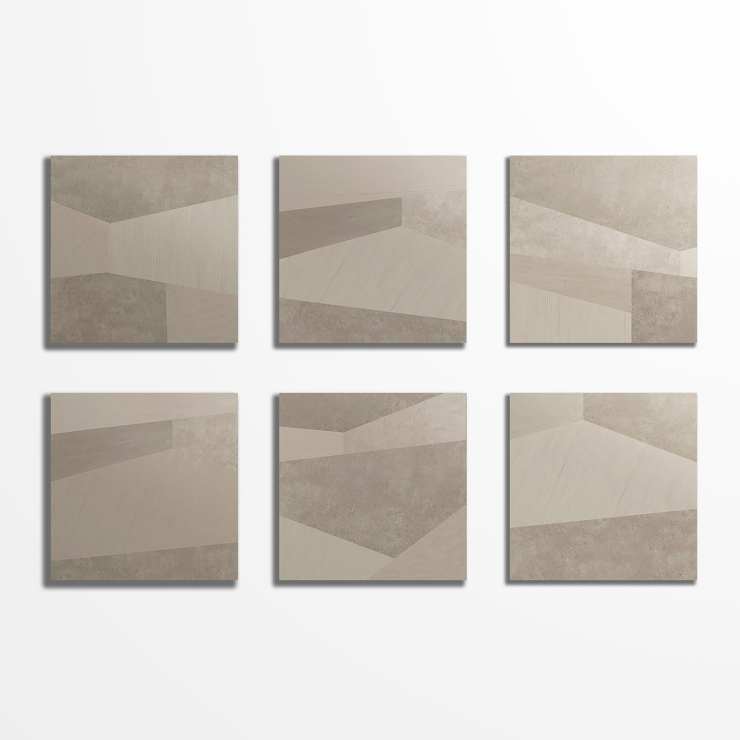 Taupe Large Format Matte Porcelain Floor and Wall Tile