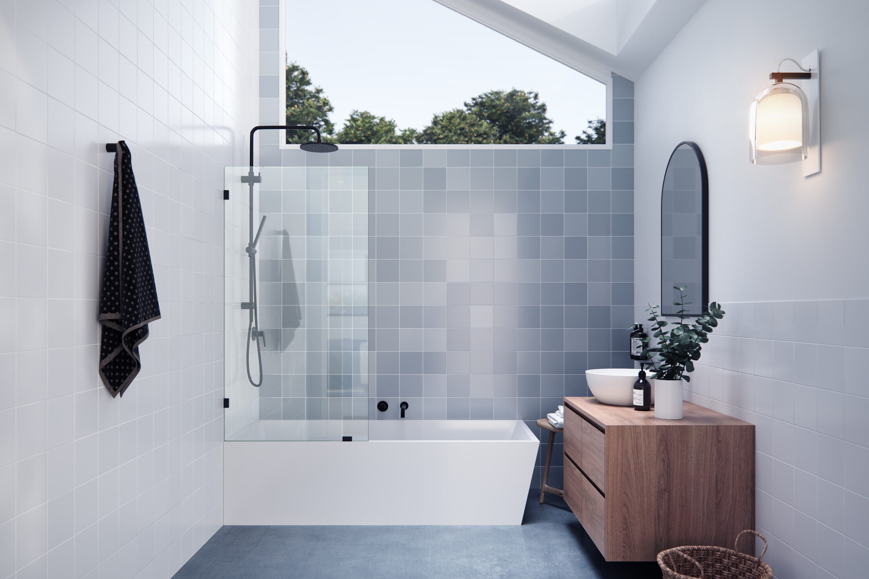 Glass Warehouse GW-BF-29.5-MB Shower-Doors - View #2