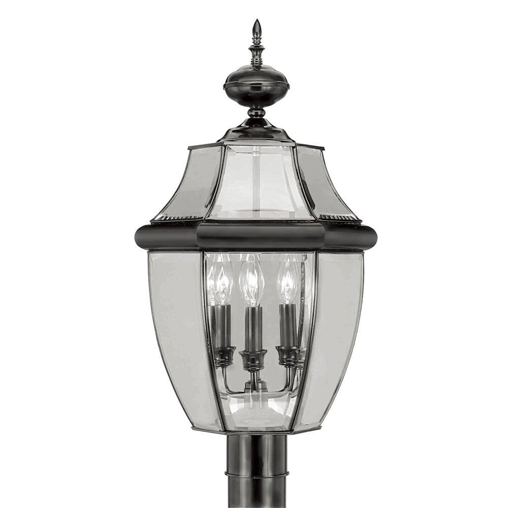 Livex Lighting 2354-04 Monterey 23.5-Inches Black Traditional Outdoor Post light