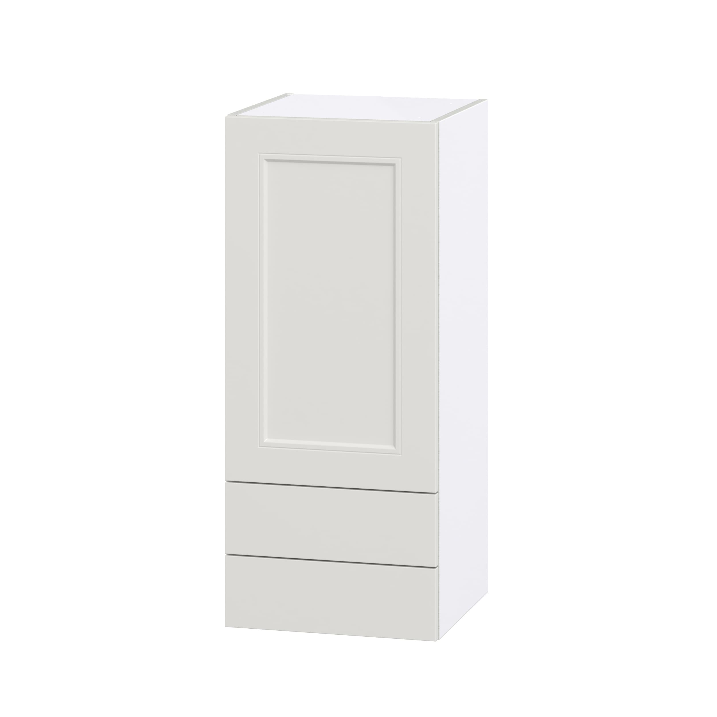 Hugo&Borg Belcourt 18-in W x 35-in H x 14-in D Gray Painted 1-Drawer Wall Fully Assembled Cabinet (Recessed Panel Shaker Style)