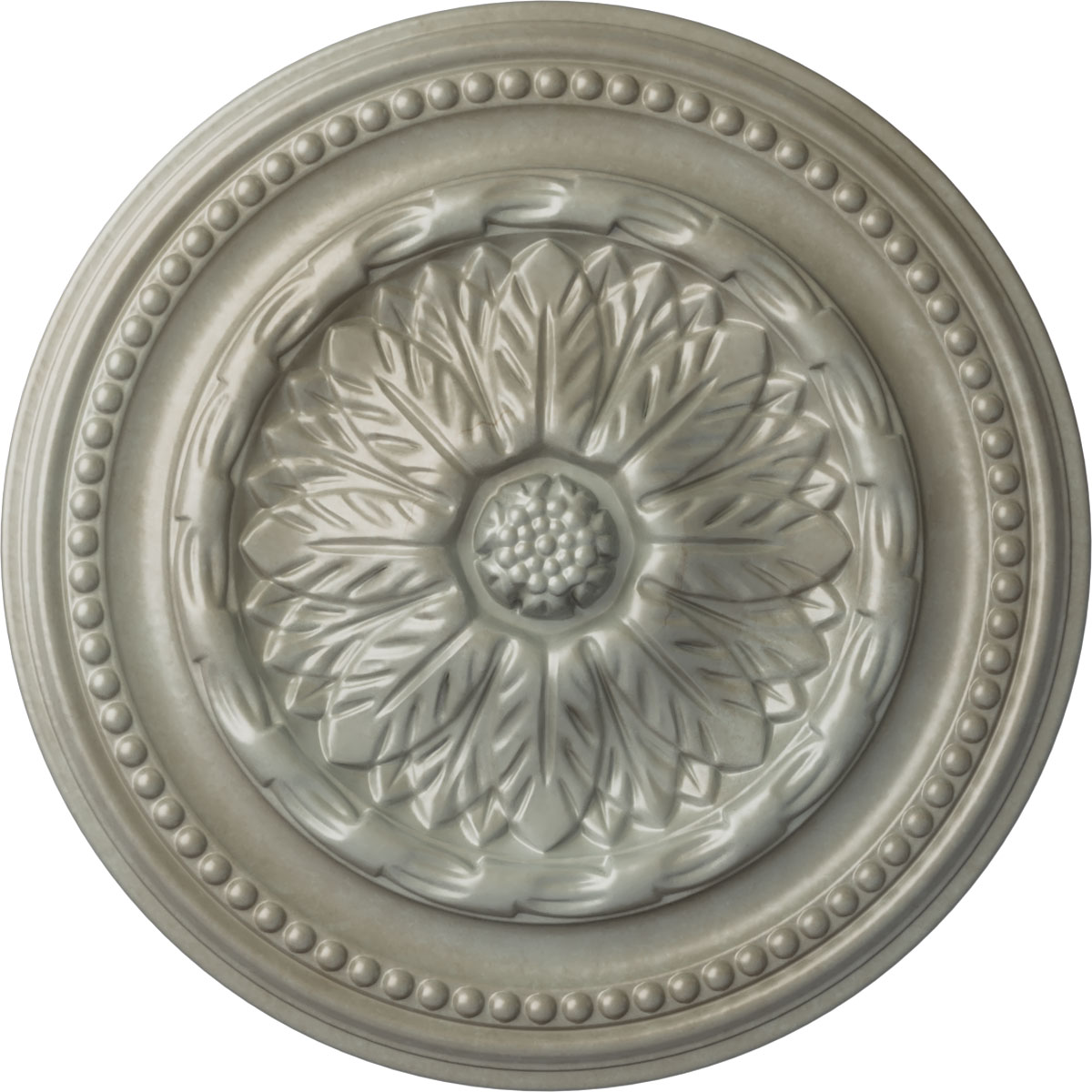 Ekena Millwork CM15CHFLS Chester 15.75-in W x 15.75-in L Painted Flash Gold Polyurethane Whole Ceiling Medallion