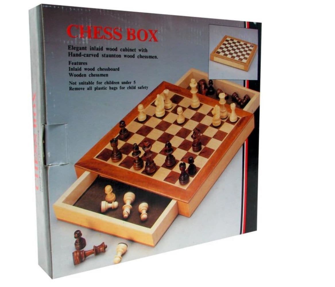 Toy Time Chess Board Walnut Book Style with Staunton Chessmen - Foldable,  Magnetic Closure, Solid Wood - Strategy Game for All Ages in the Board  Games department at