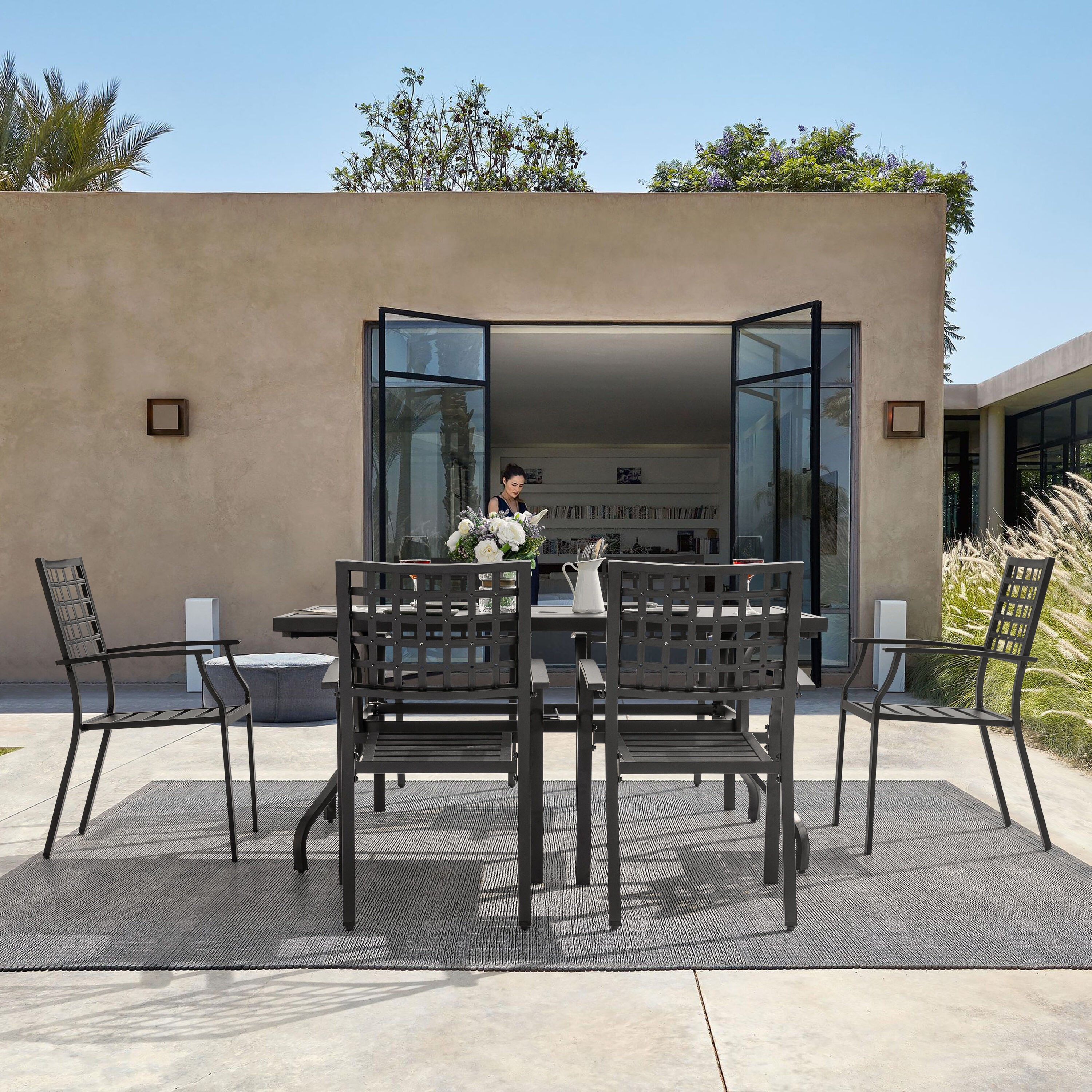 Nuu Garden SD1342-T3BK Patio-Dining-Sets - View #11