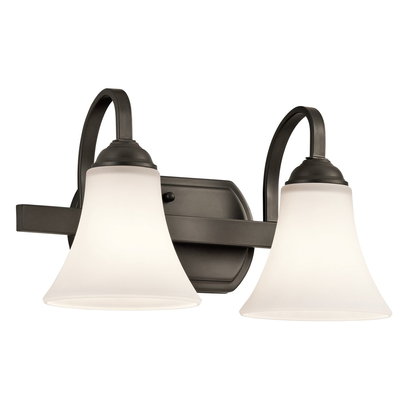 Kichler 45512OZ Keiran 14-in 2-Light Olde Bronze Transitional Vanity Light