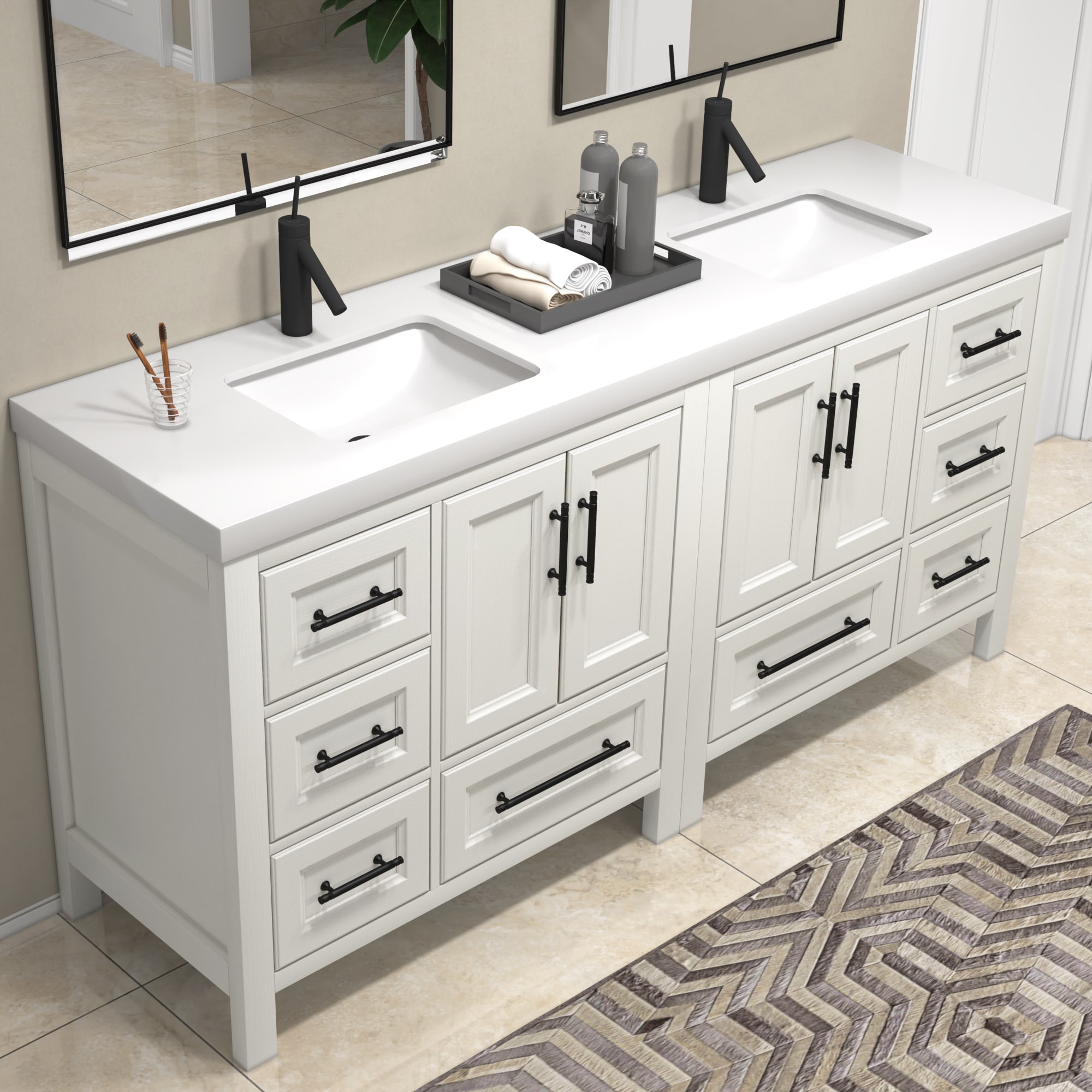 BV Better Vanity VIV72D-WH Bath-Vanity-Combo - View #5
