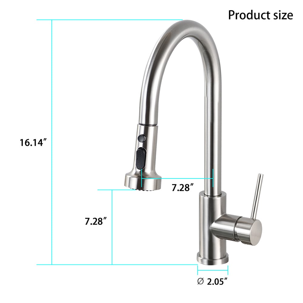 EQLOO D3412-BN Kitchen-Faucets - View #6