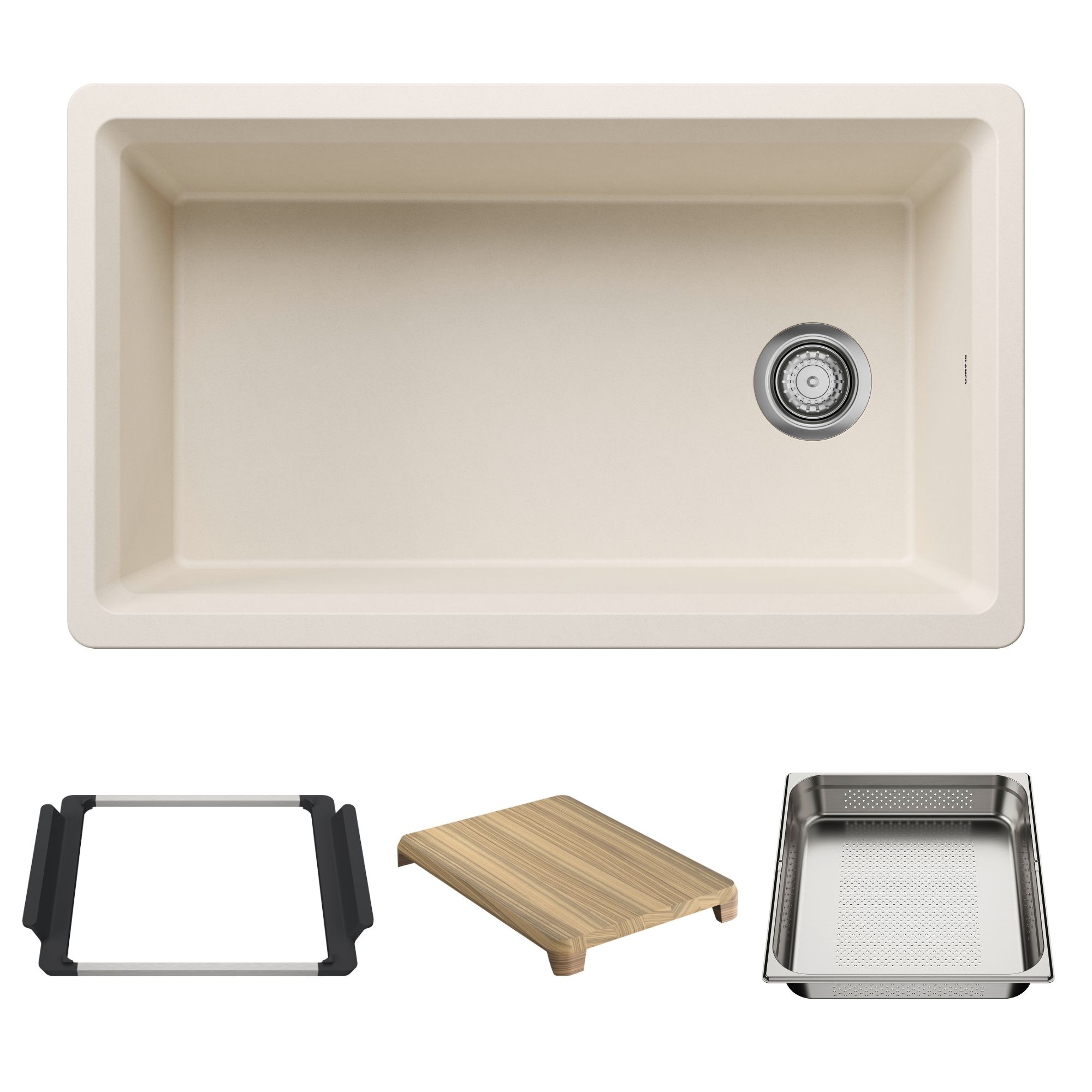 Blanco 443318 Inteos Undermount 33-in x 19.5-in Granite Single bowl Workstation Kitchen Sink