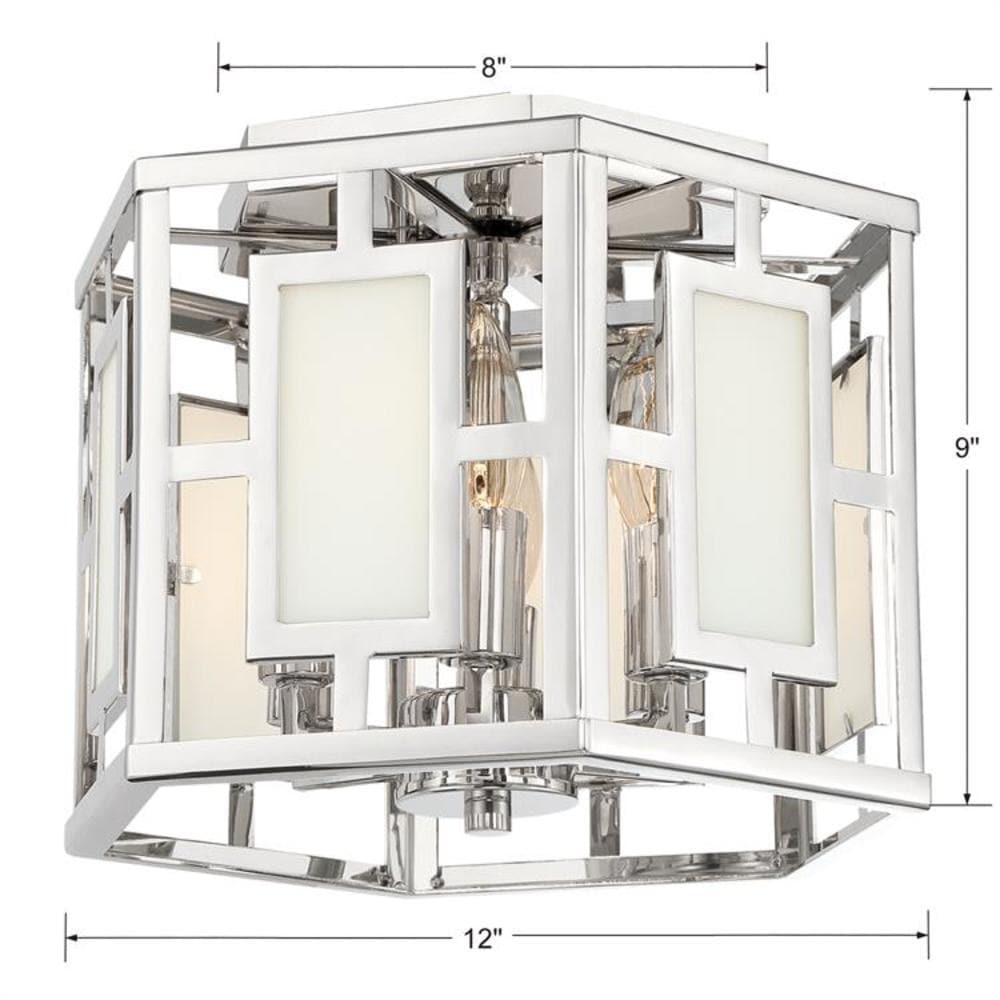 Crystorama HIL-990-PN flushmounts - View #3