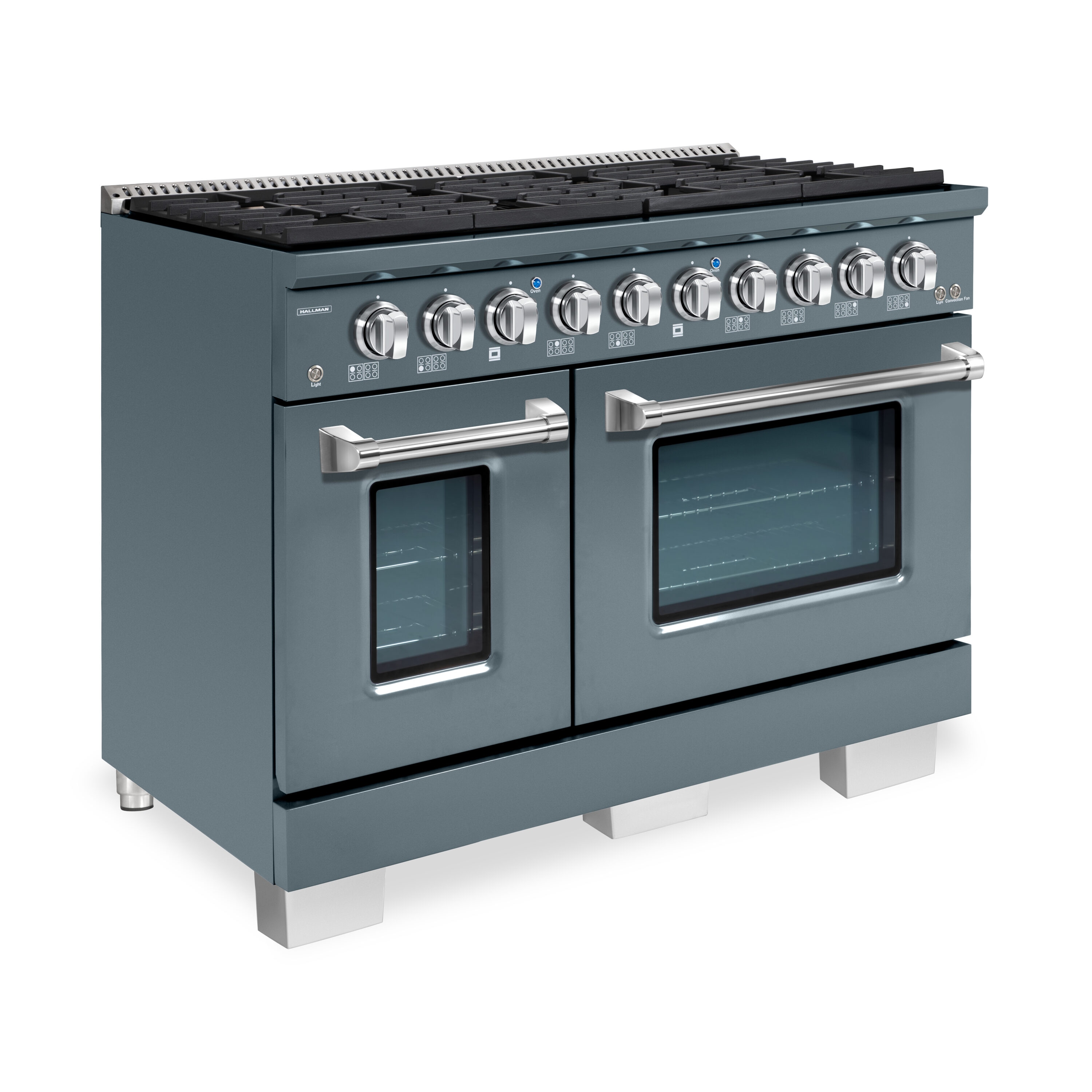 Hallman HBRG48CMGR Double-Oven-Gas-Ranges - View #3