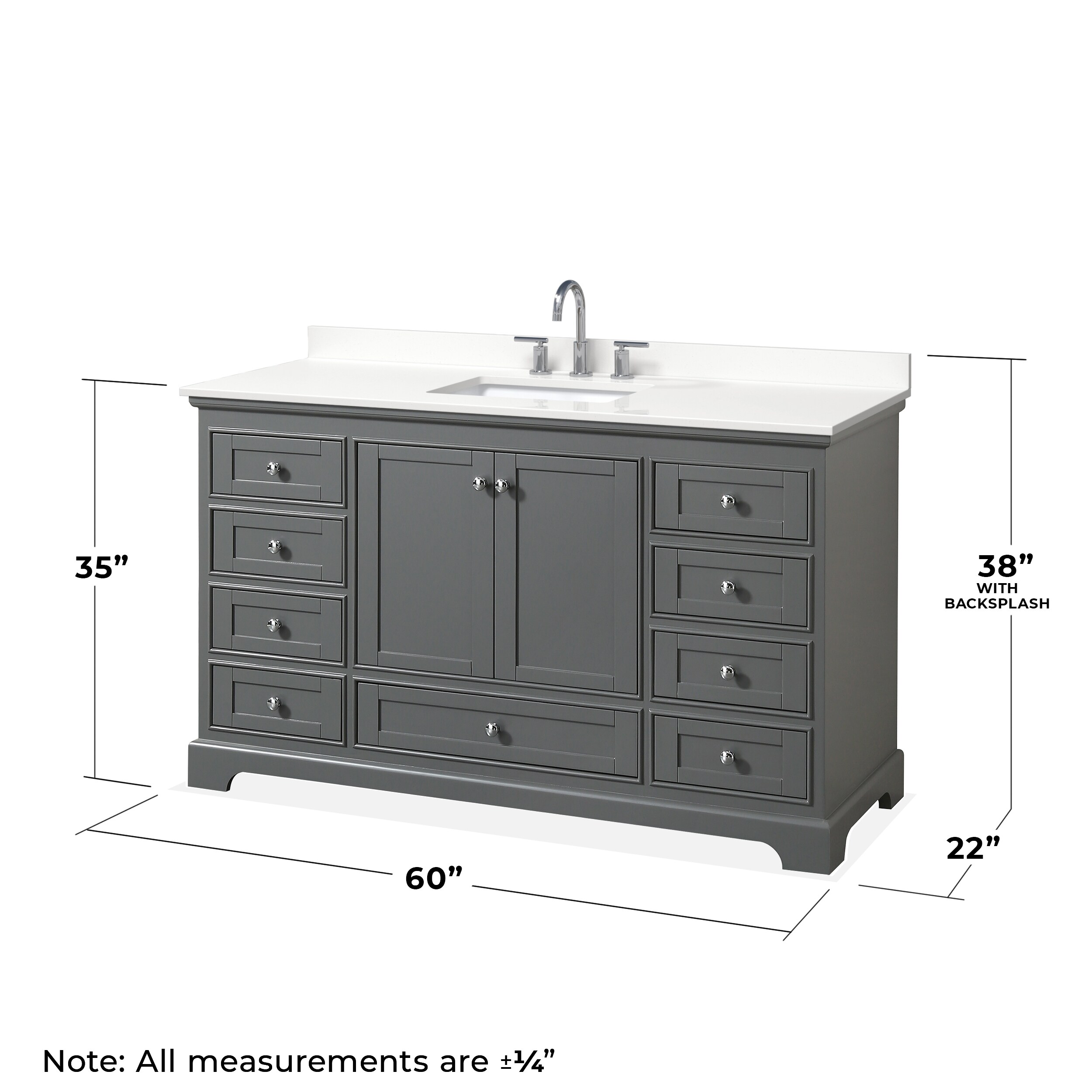 Wyndham Collection WCS202060SKGWQUS3M58 Bath-Vanity-Combo - View #5