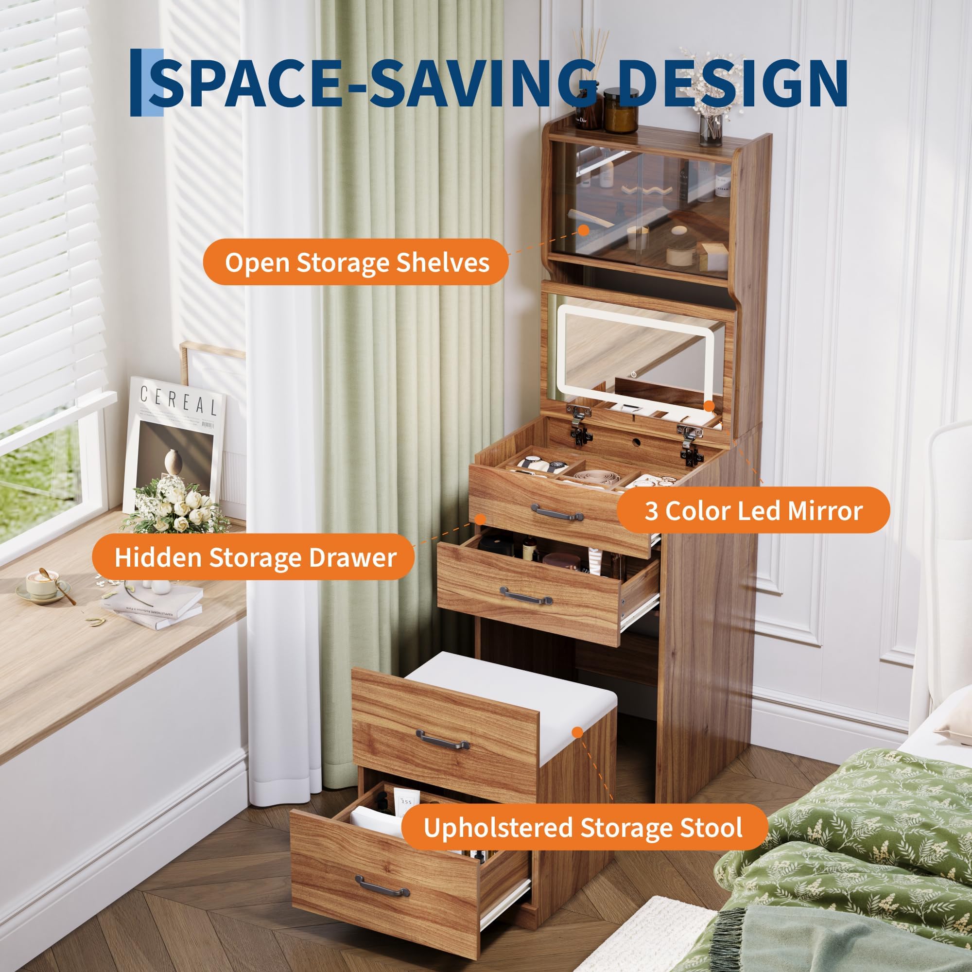 GarveeLife LSLX0401SZT049 Bedroom-Vanities - View #5