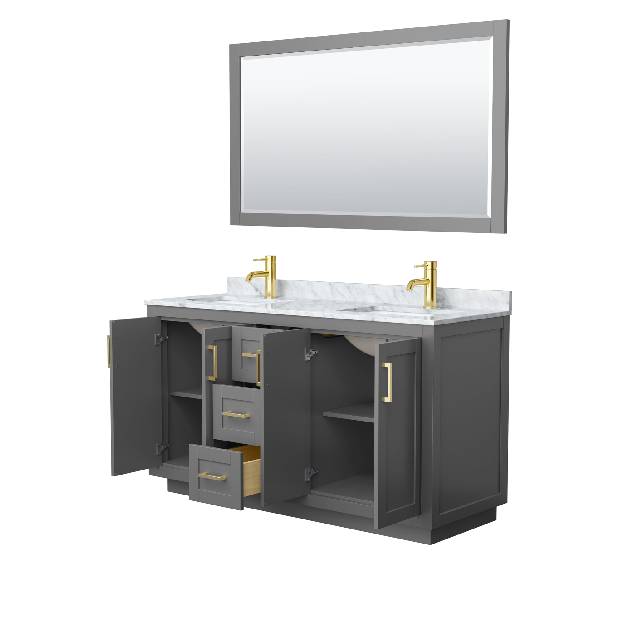 Wyndham Collection WCF292960DGGCMUNSM58 Bath-Vanity-Combo - View #3