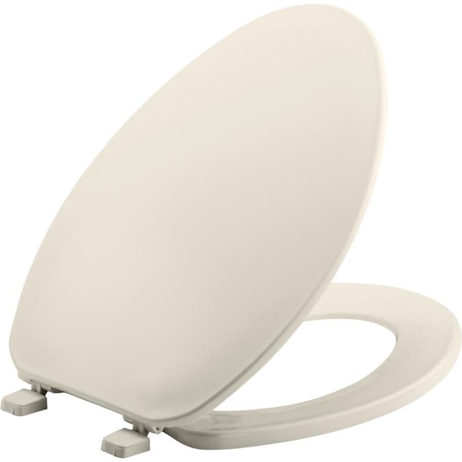 Bemis Biscuit Elongated Toilet Seat In The Seats Department At Com - Bemis Toilet Seat Color Match