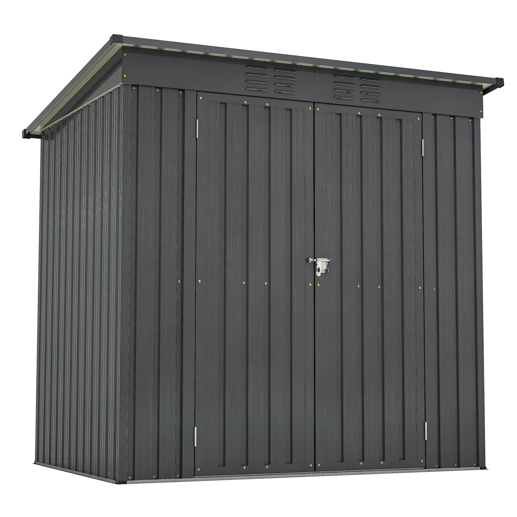 Mondawe MD-WWC00063 6-ft x 4-ft Galvanized steel Storage Shed