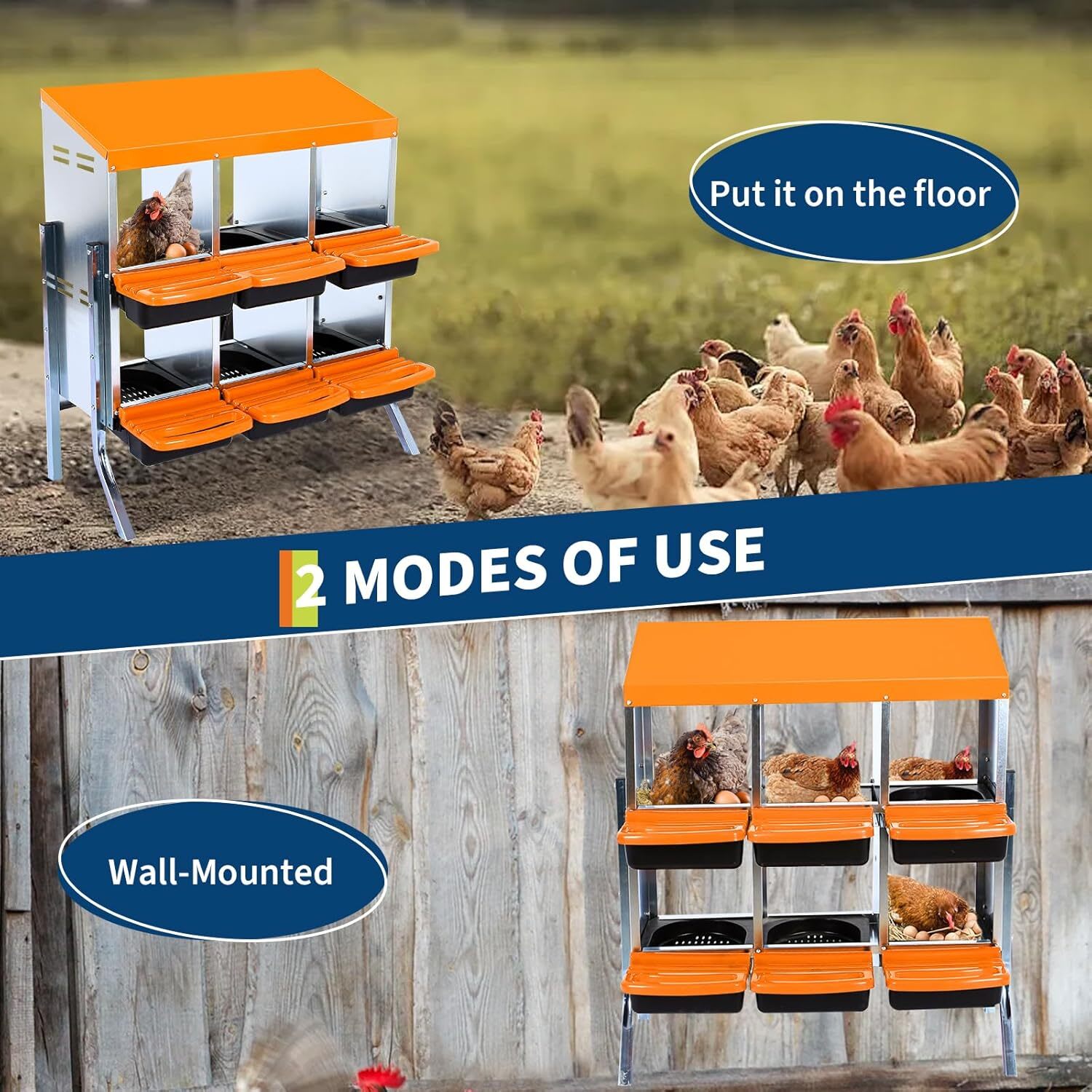Qeetex GGL-PPG-33CX6FSS Chicken-Coops-Rabbit-Hutches - View #3