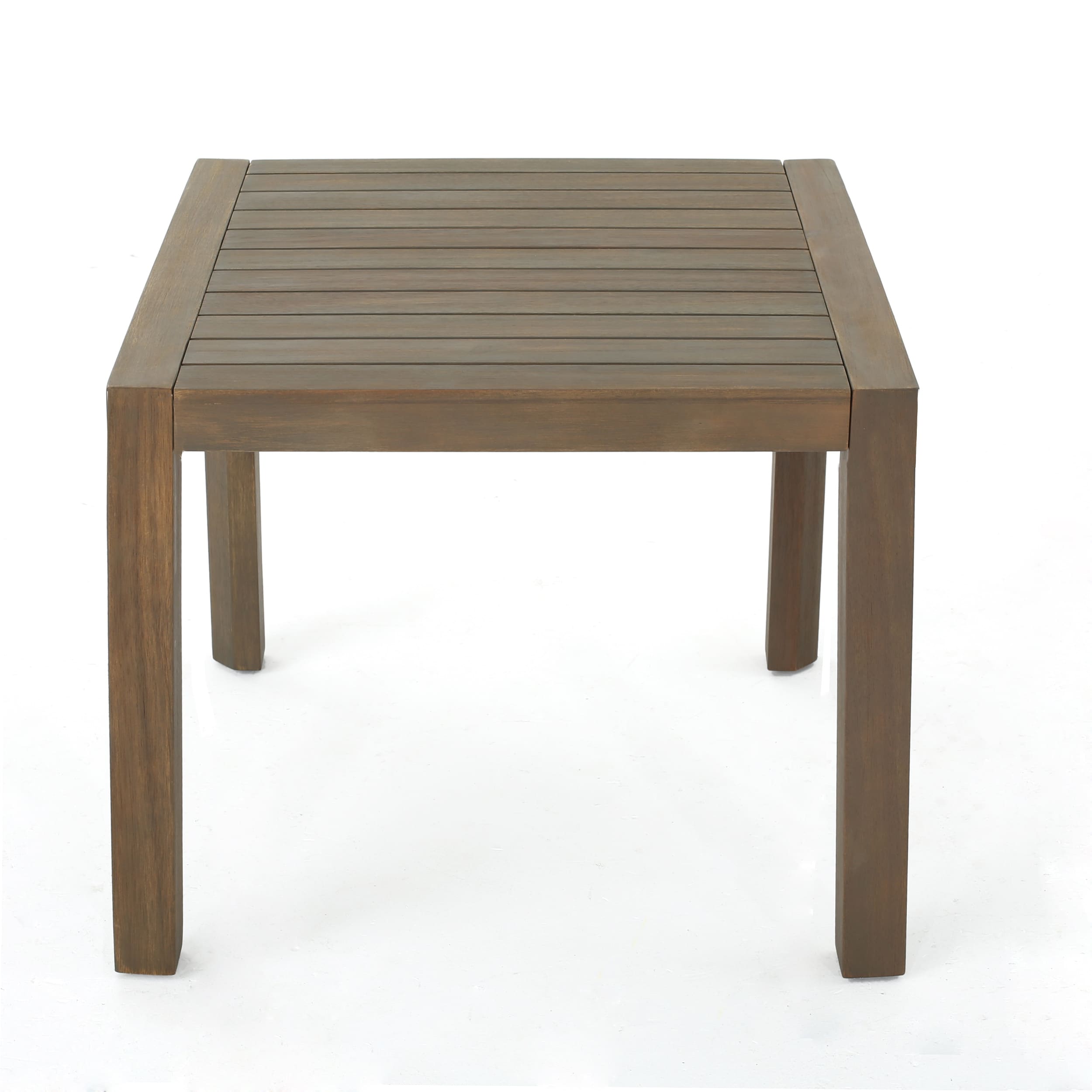 Gray Acacia Wood 3-Piece Outdoor Chat Set with Water-Resistant Cushions