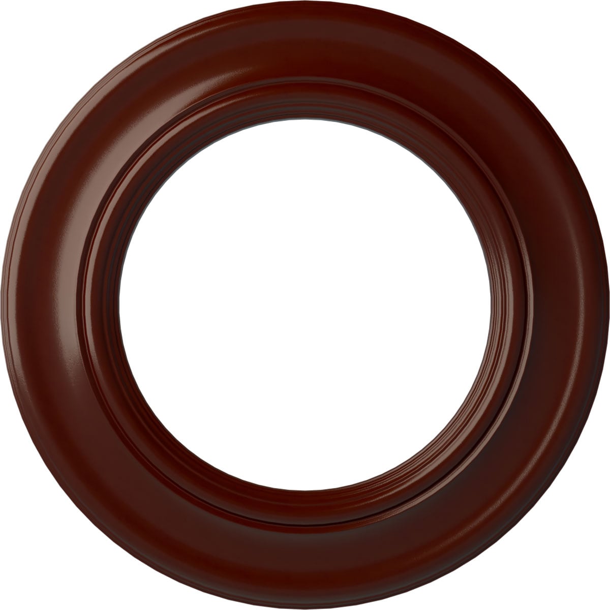 Ekena Millwork CM20HOBMF Holmdel 20.875-in W x 20.875-in L Painted Brushed Mahogany Polyurethane Whole Ceiling Medallion