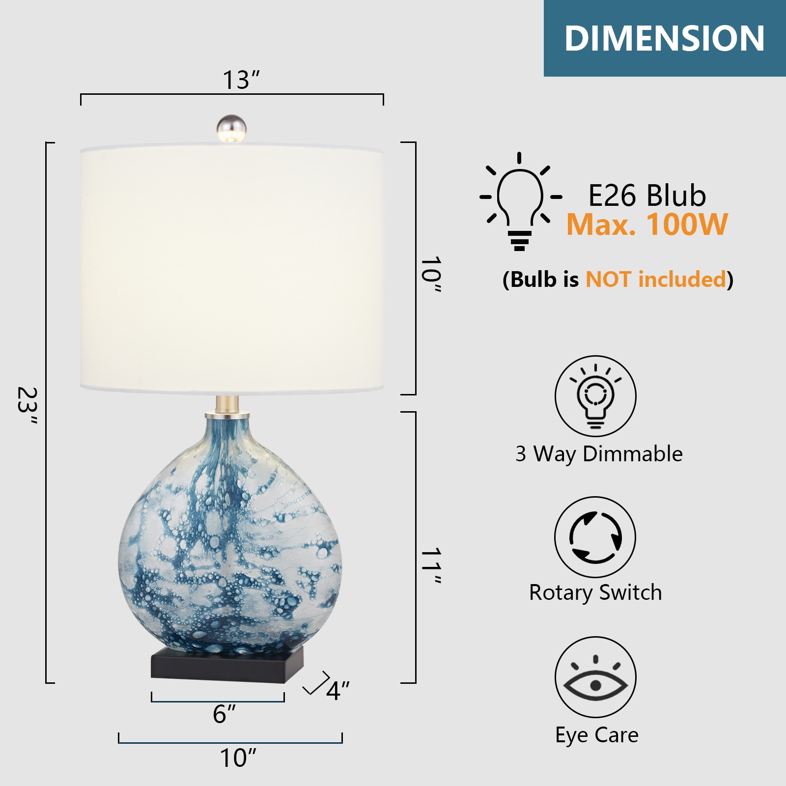 Maxax T101-BU-S Table-Lamps - View #5
