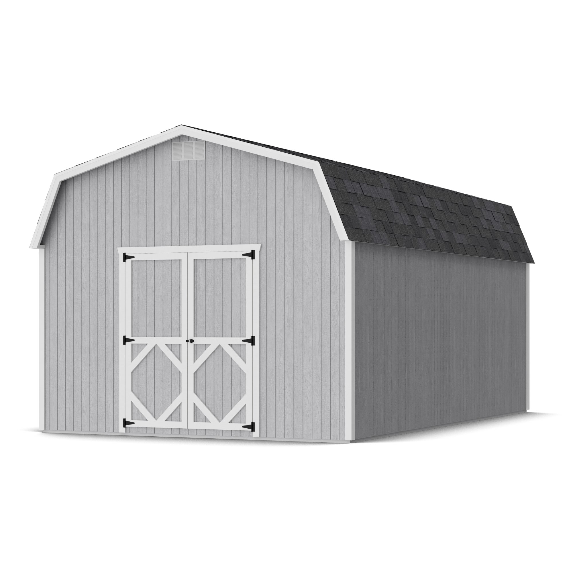 Little Cottage Co 12X20 CGB-6-PC-FK Classic 12-ft x 20-ft Gambrel Style Wood Outdoor Storage Shed with 2 Doors