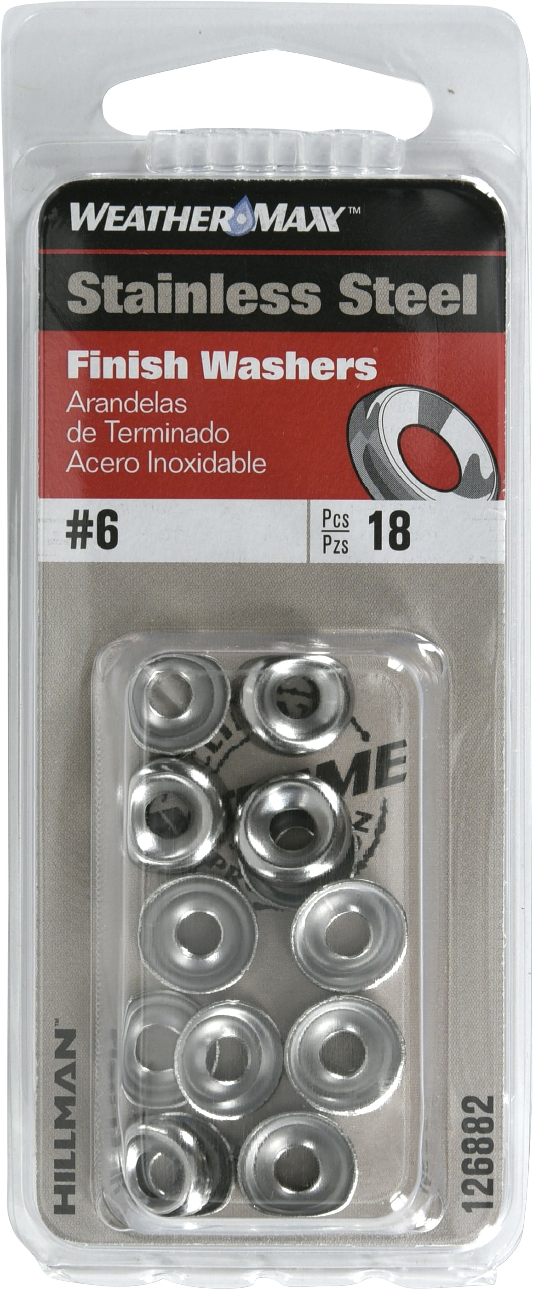 50-Pack The Hillman Group 42361 Stainless Steel Finish Washer 