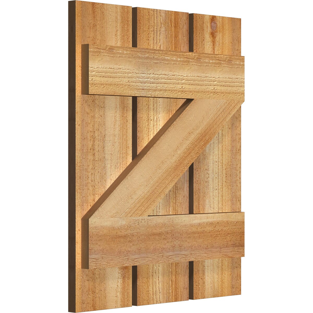 Ekena Millwork RBS06Z17X021RWR Exterior-Shutters - View #2