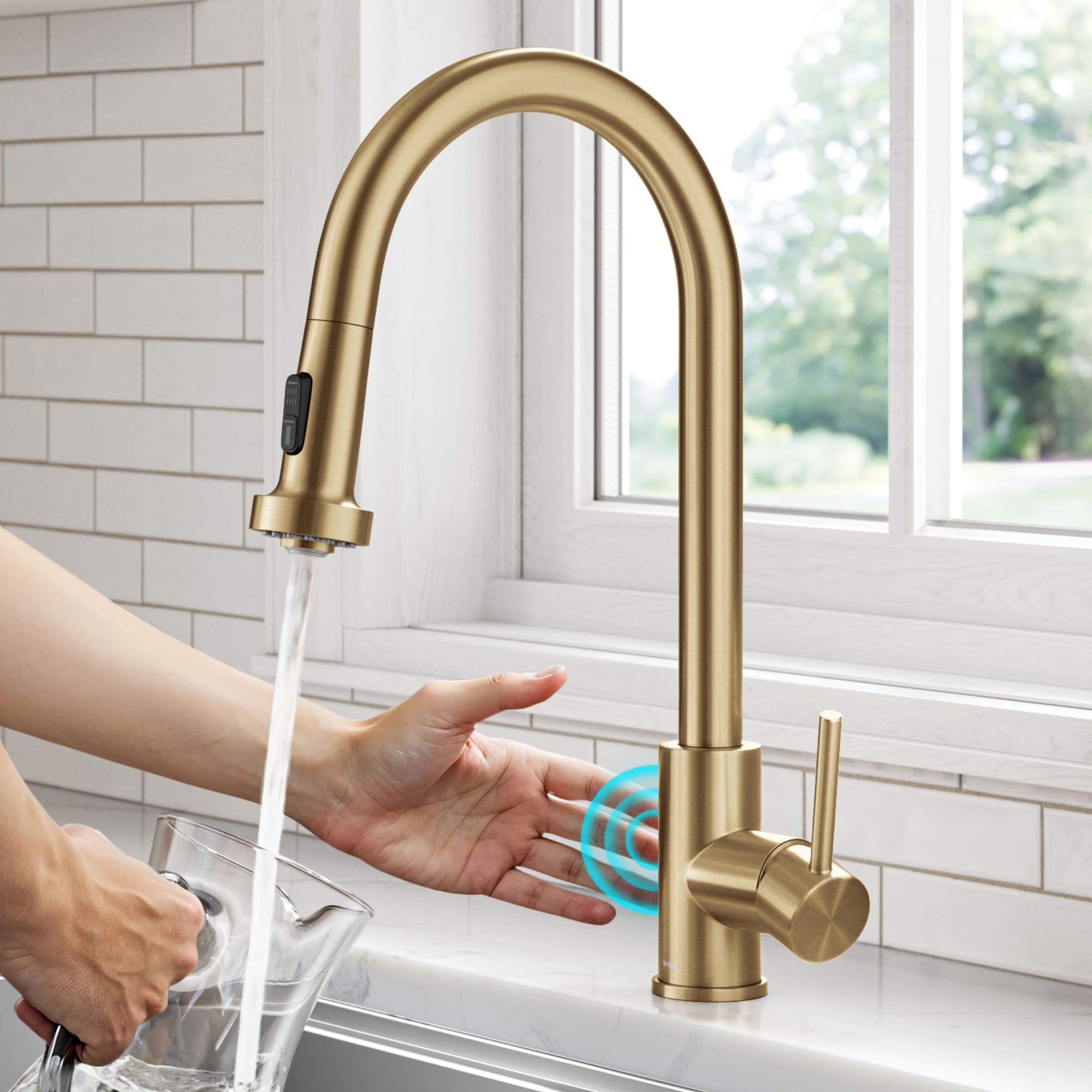 Kraus KSF-1616BB Kitchen-Faucets - View #3