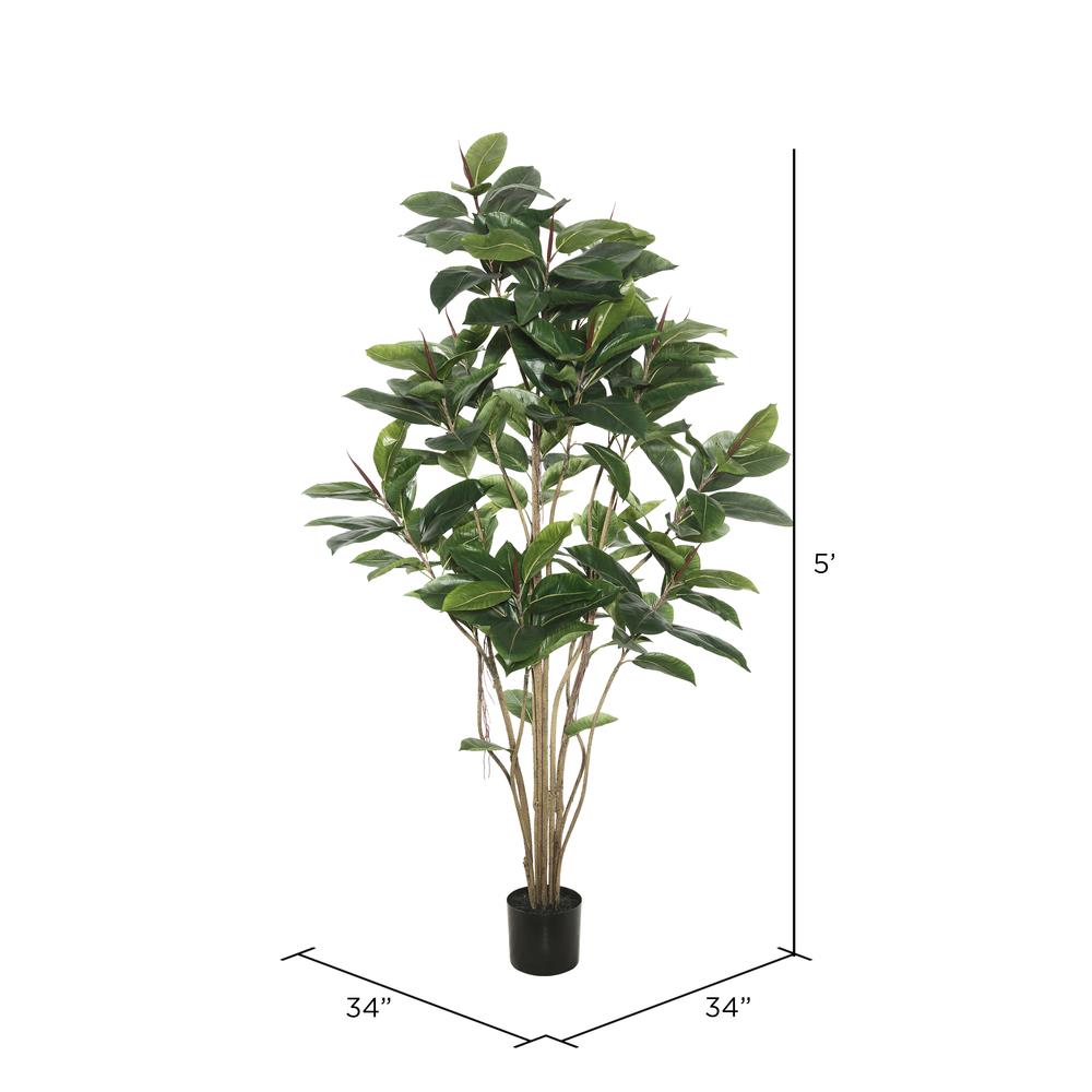 Vickerman 60-in Green Indoor Artificial Silk Plant Trees in the ...