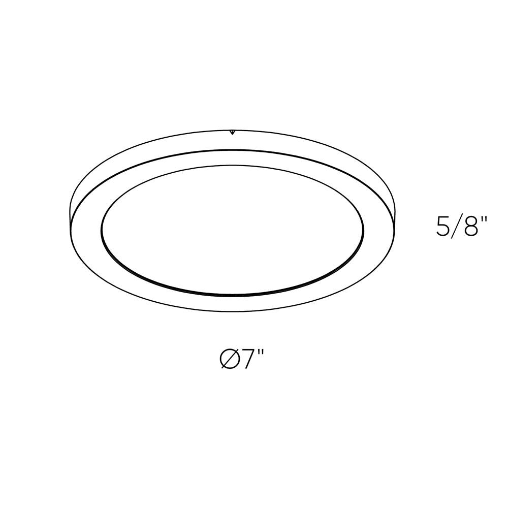 DALS Lighting 7207-WH flushmounts - View #3