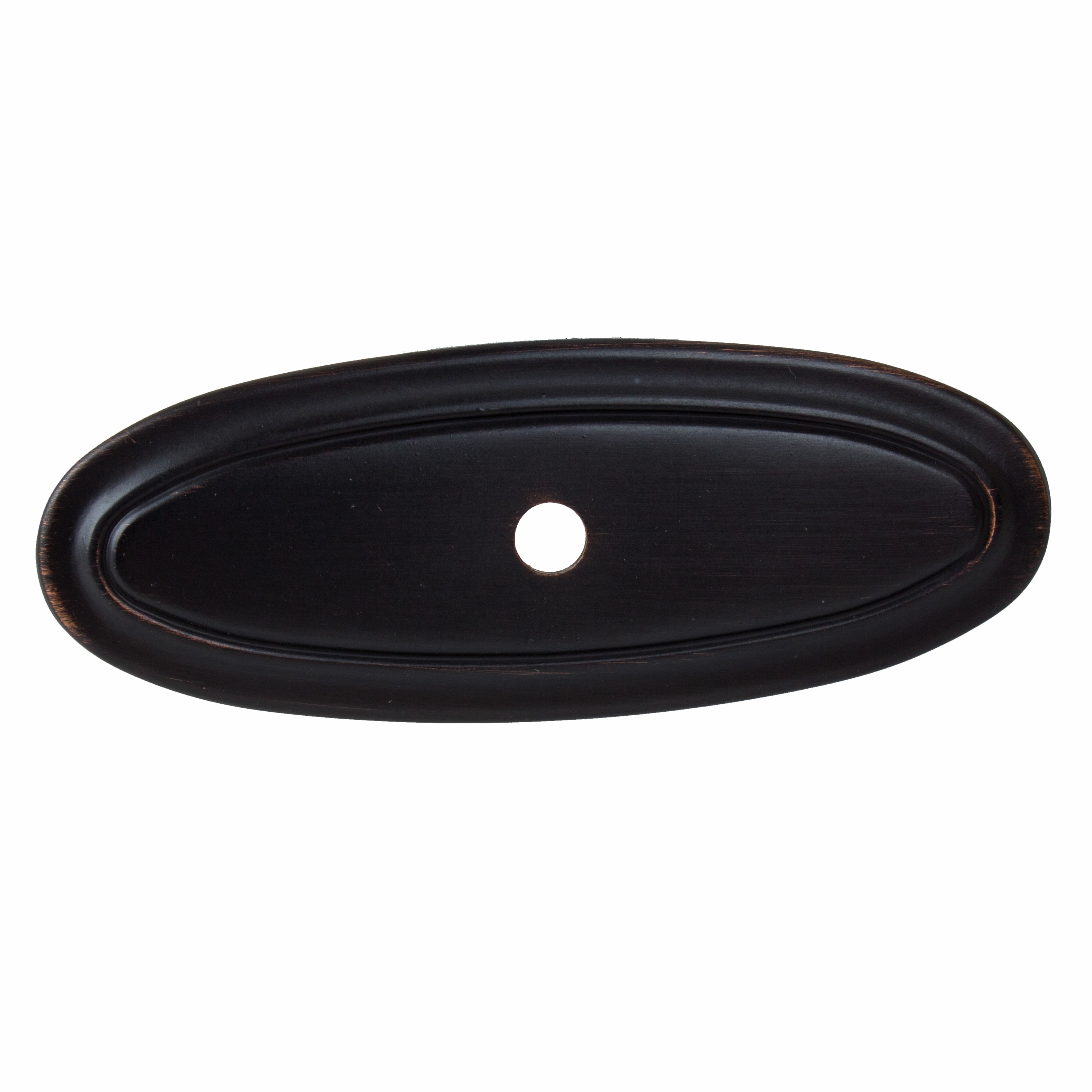 GlideRite Hardware 1034-ORB-5 3 in. Oil Rubbed Bronze Oblong Cabinet Backplate - 5 Pack