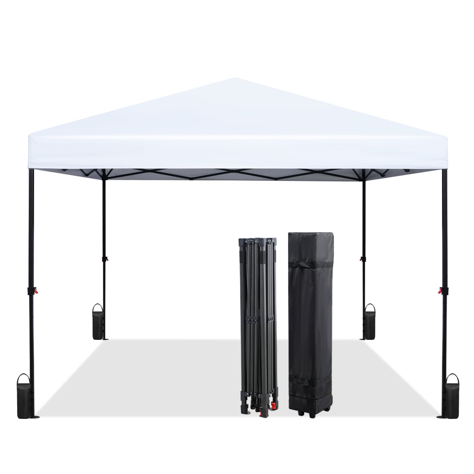 StarEcho CPN01-WHITE 10-ft x 10-ft White Square Pop-up Soft top Roof