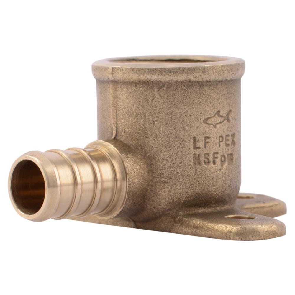 SharkBite  12 in PEX x 12 in FNPT 90degree Brass Crimp DropEar Elbow UC334LFA