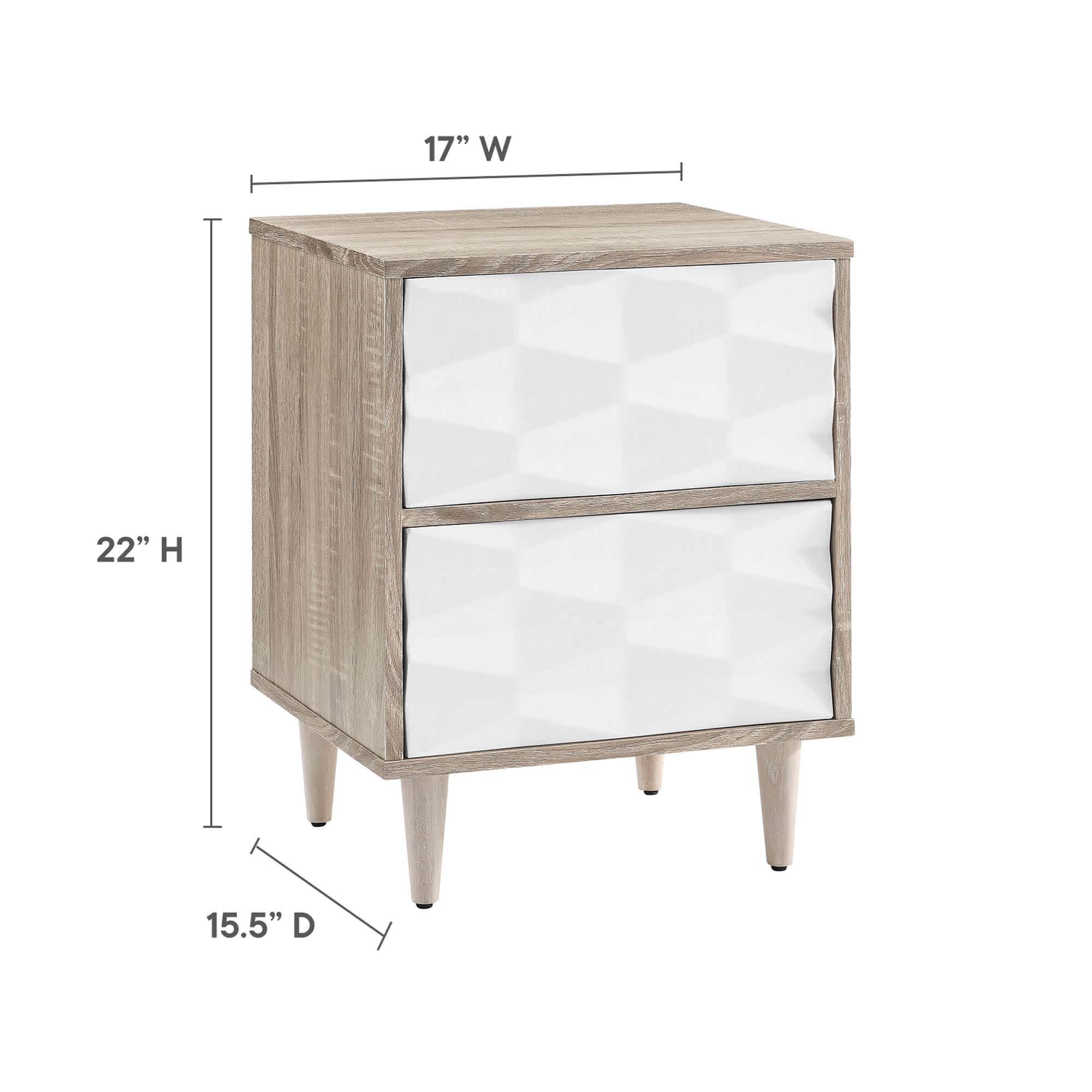 Modway MOD-7080-OAK-WHI nightstands - View #3