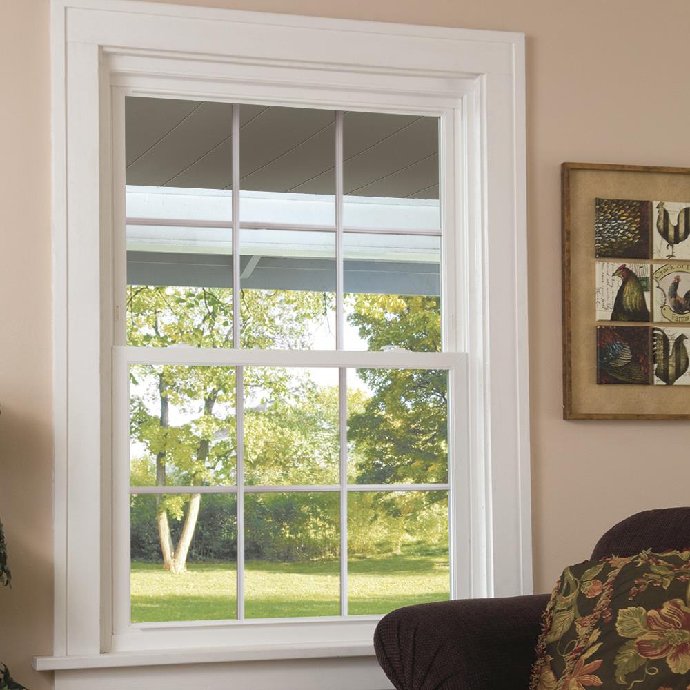 ThermaStar by Pella Replacement Jamb White Vinyl Dual-pane Double Hung ...