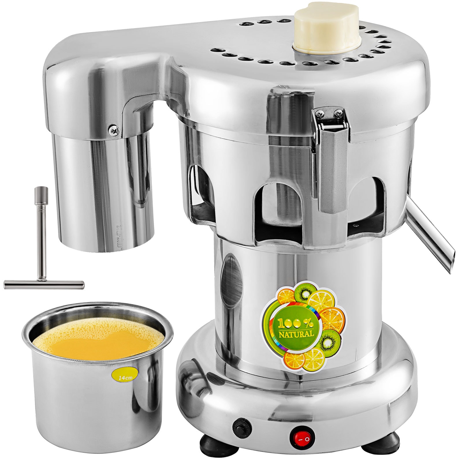 VEVOR SCWF-A3000ZX01217V1 Heavy Duty Juice Extractor with Removable Pulp Tray ( 370W 2800 RPM Juicer Machine )
