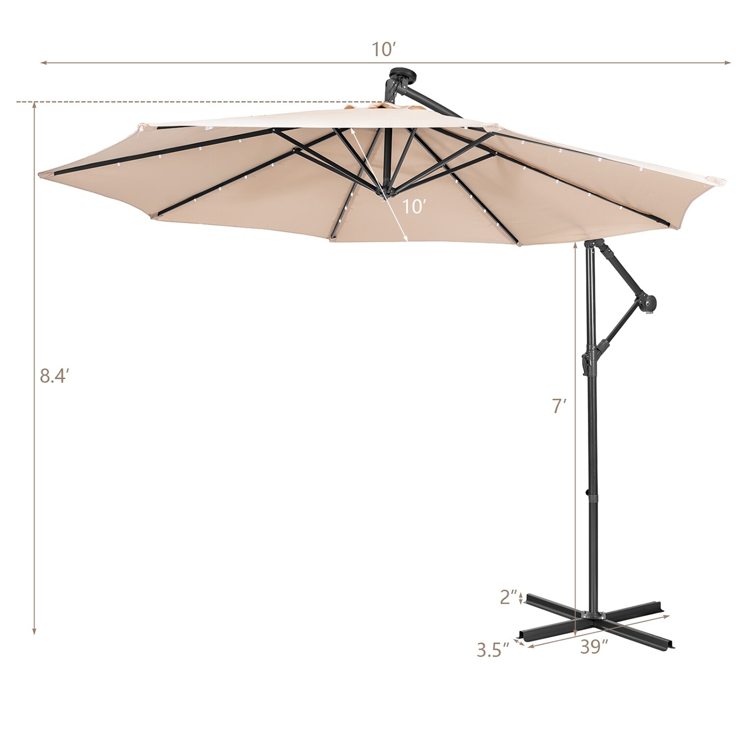 WELLFOR TDG10194BE Umbrellas-2 - View #7
