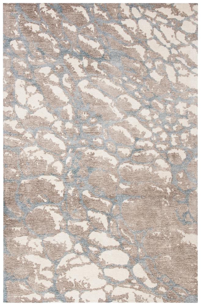 Safavieh RVT112T-4 Restoration Vintage Rinje 4 x 6 (ft) Tufted Synthetic Light Brown/Ivory Rectangular Indoor Abstract Vintage Area rug