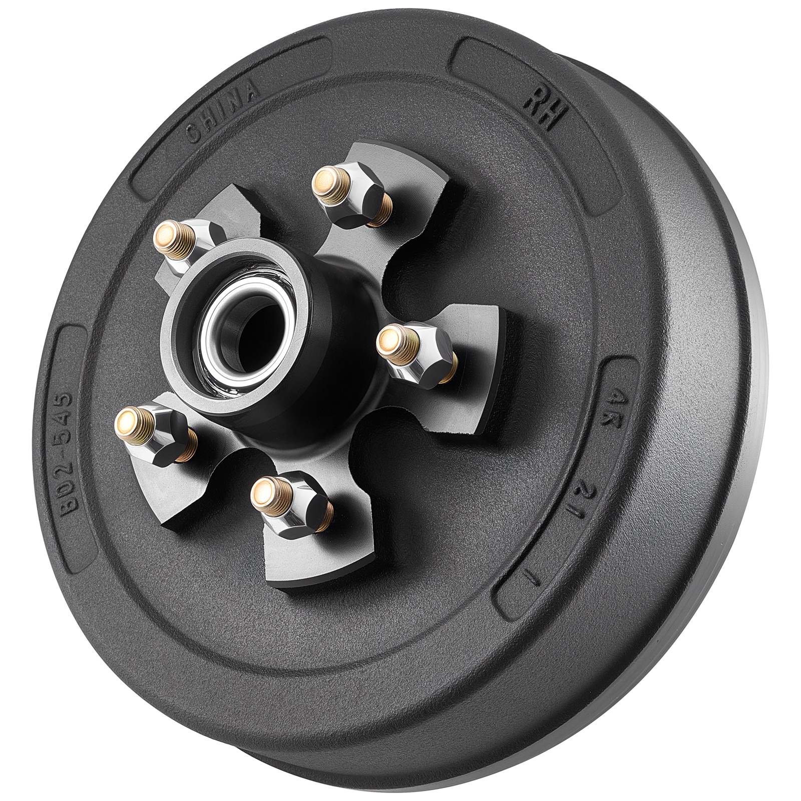 VEVOR Electric Trailer Brake Assembly 10 x 2-1/4 Inch 2 Pairs Self-Adjusting Electric Brakes Kit for 3500 lbs Trailer Axle Backing Plates for Braking System Part Replacement Fit for Trailers RVs