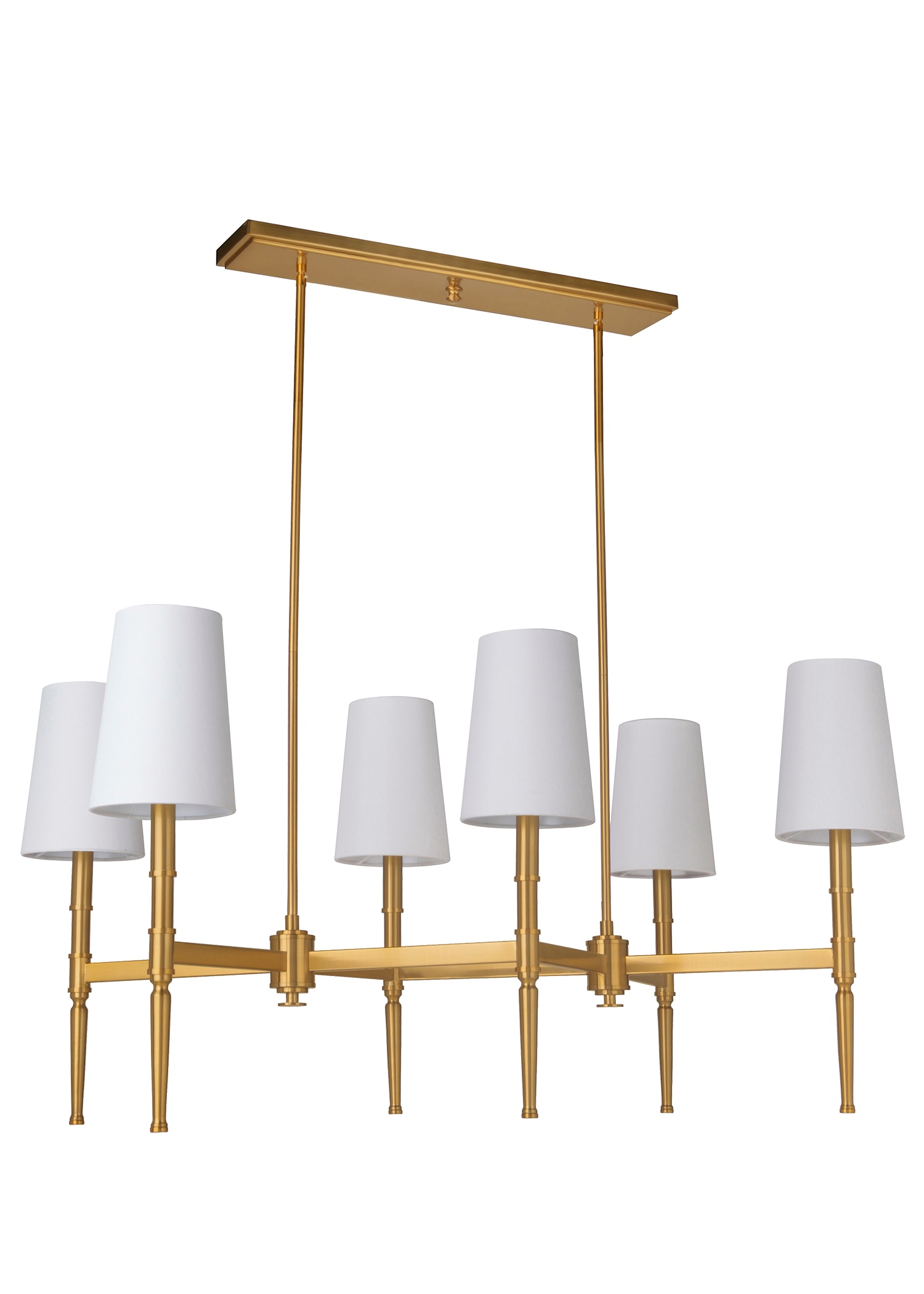 Craftmade 44626-SB Ella 6 -Light Satin Brass Transitional For Use in Bedrooms, Dining Rooms, Foyers, Kitchens, Living Rooms Chandelier