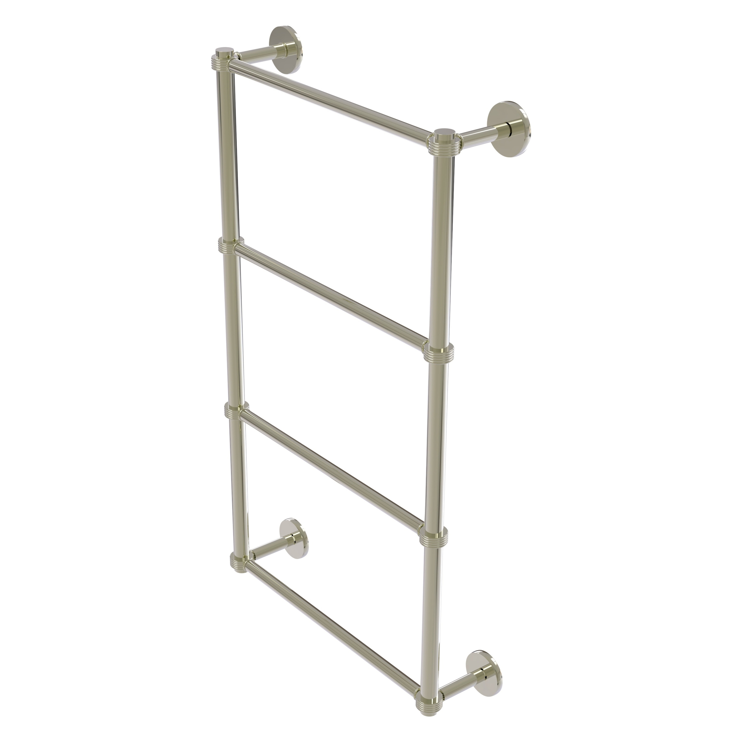 Allied Brass P1000-28G-30-PNI Prestige Skyline 30-in double Polished Nickel Wall mount 4-tier Towel Bar