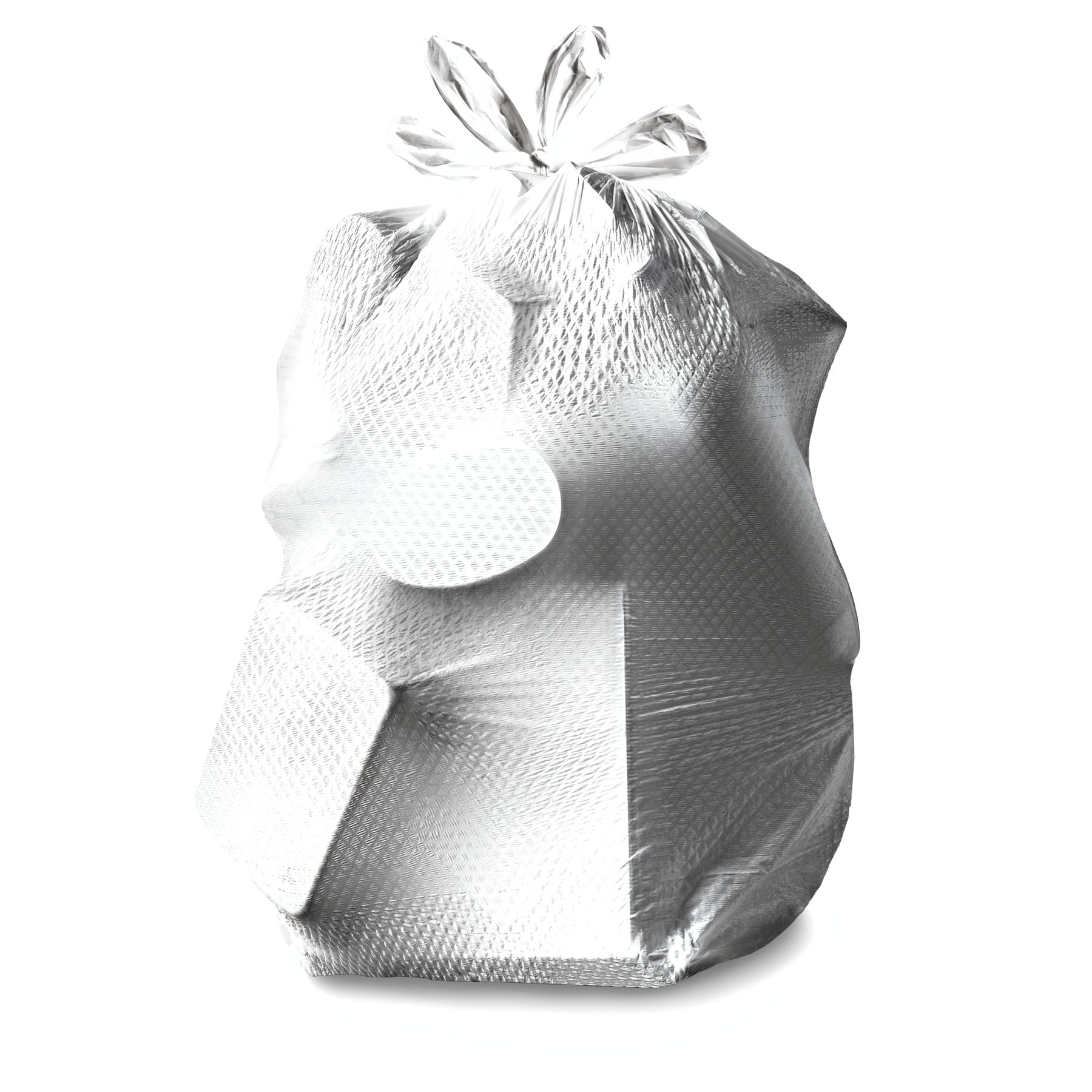 Tuff Bros Trash Bag, White, 8 Gallon, 18 Count (24 Pack)
