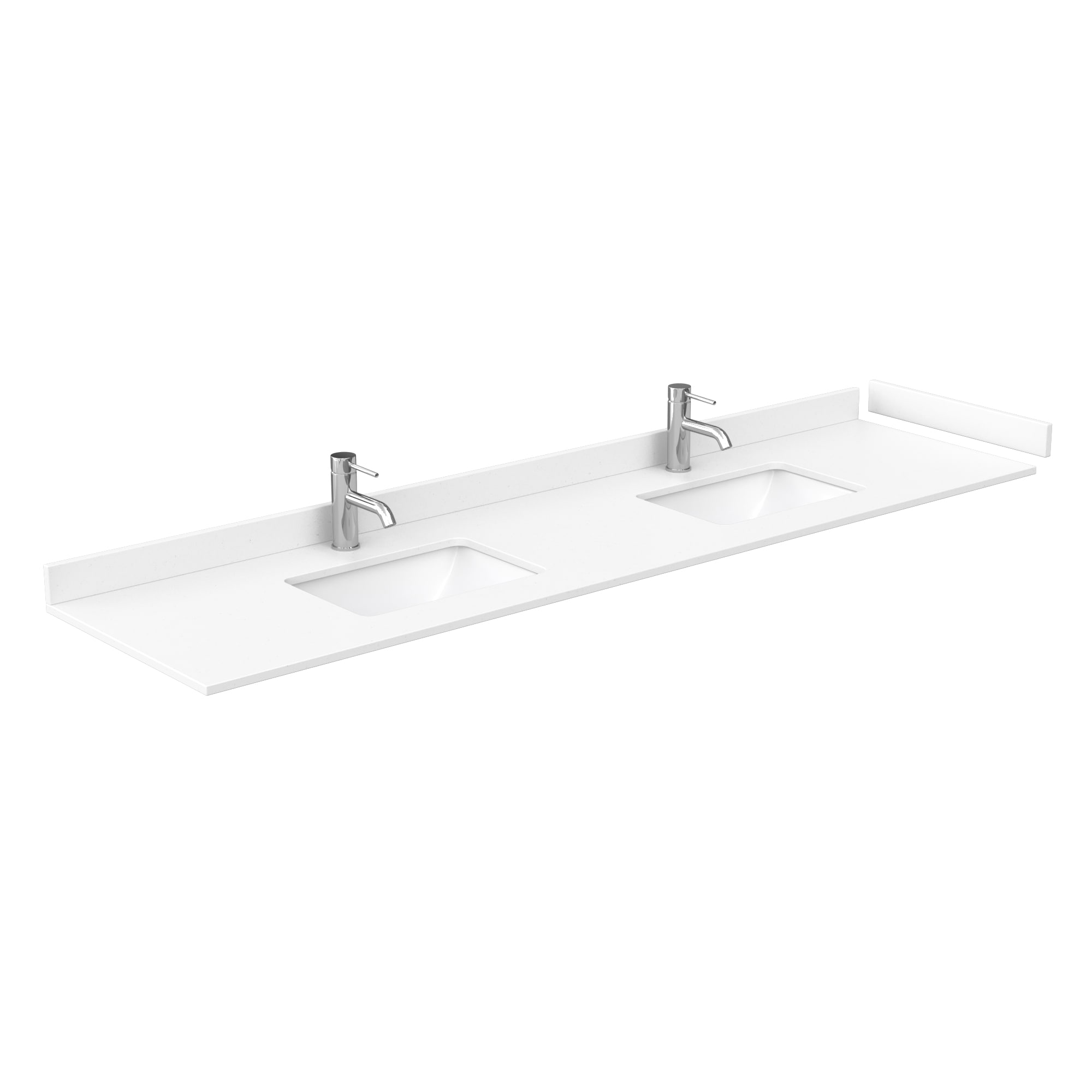 BAI 0838 Wall Hung 84-inch Bathroom Vanity in Matte White Finish