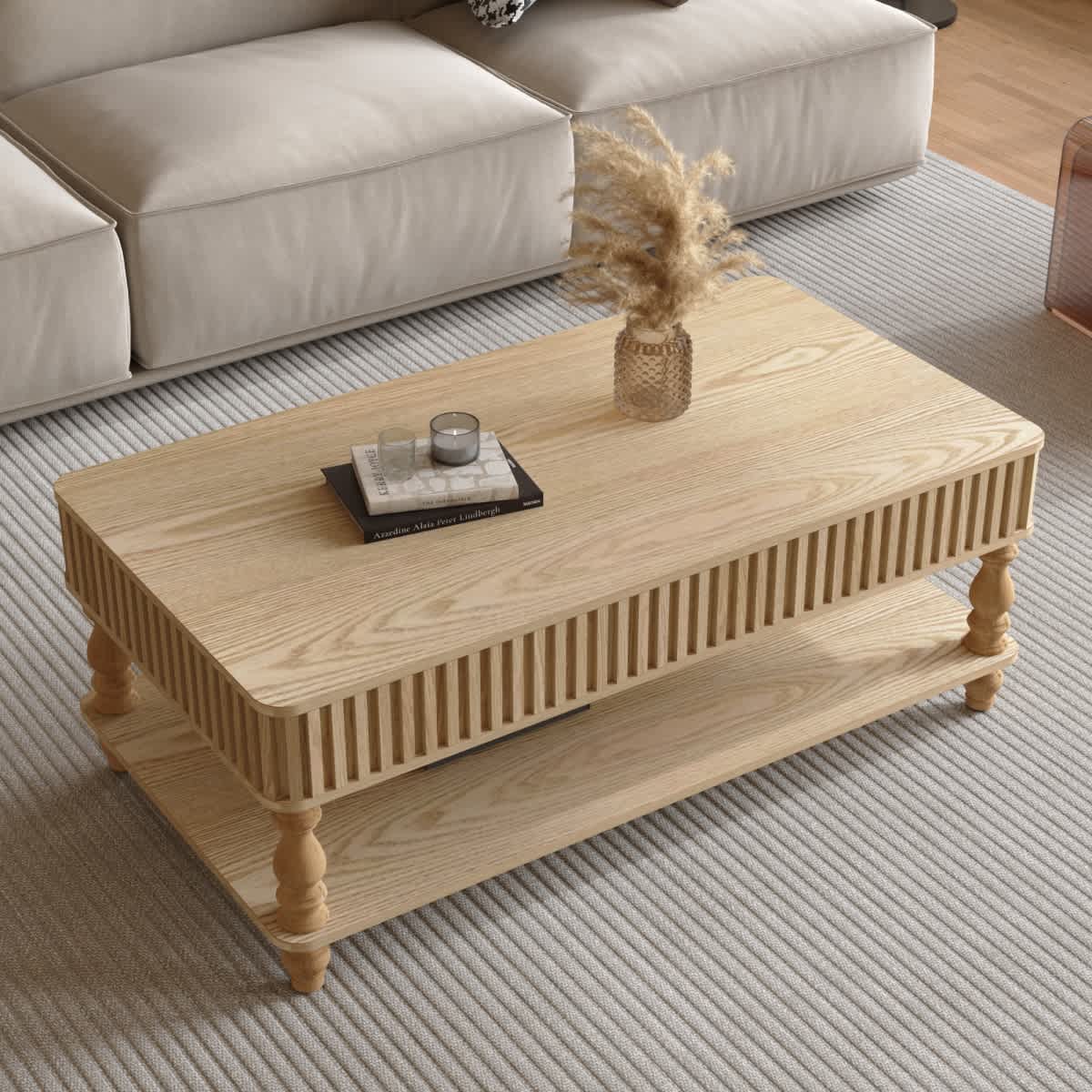Maison Boucle ZR-47COF-NATURAL02-L Coffee-Tables - View #6