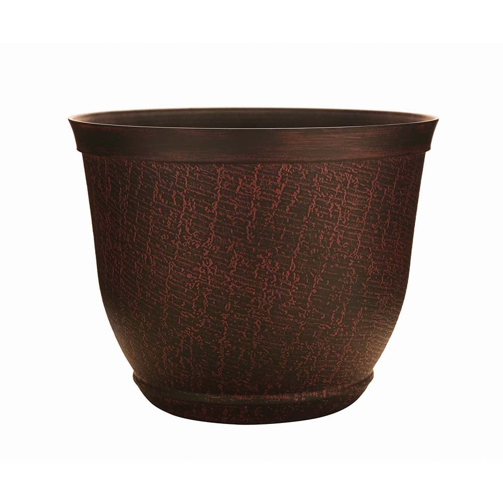 Southern Patio HDR-012146 Round 8-in W x 6.06-in H x Brown Resin Contemporary/Modern Indoor Planter