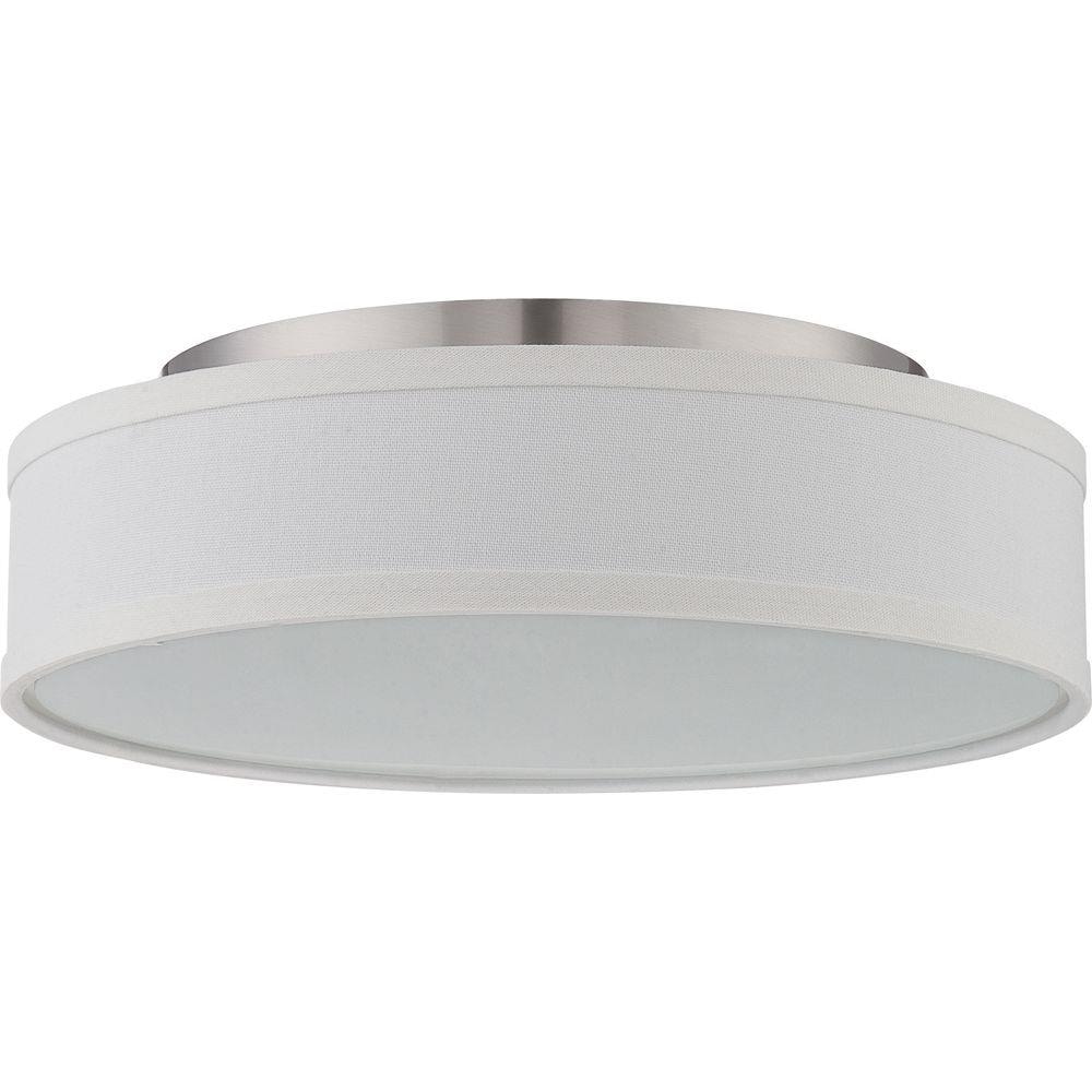  LW-SC542680 1-Light 13-in Brushed Nickel LED Flush Mount Light