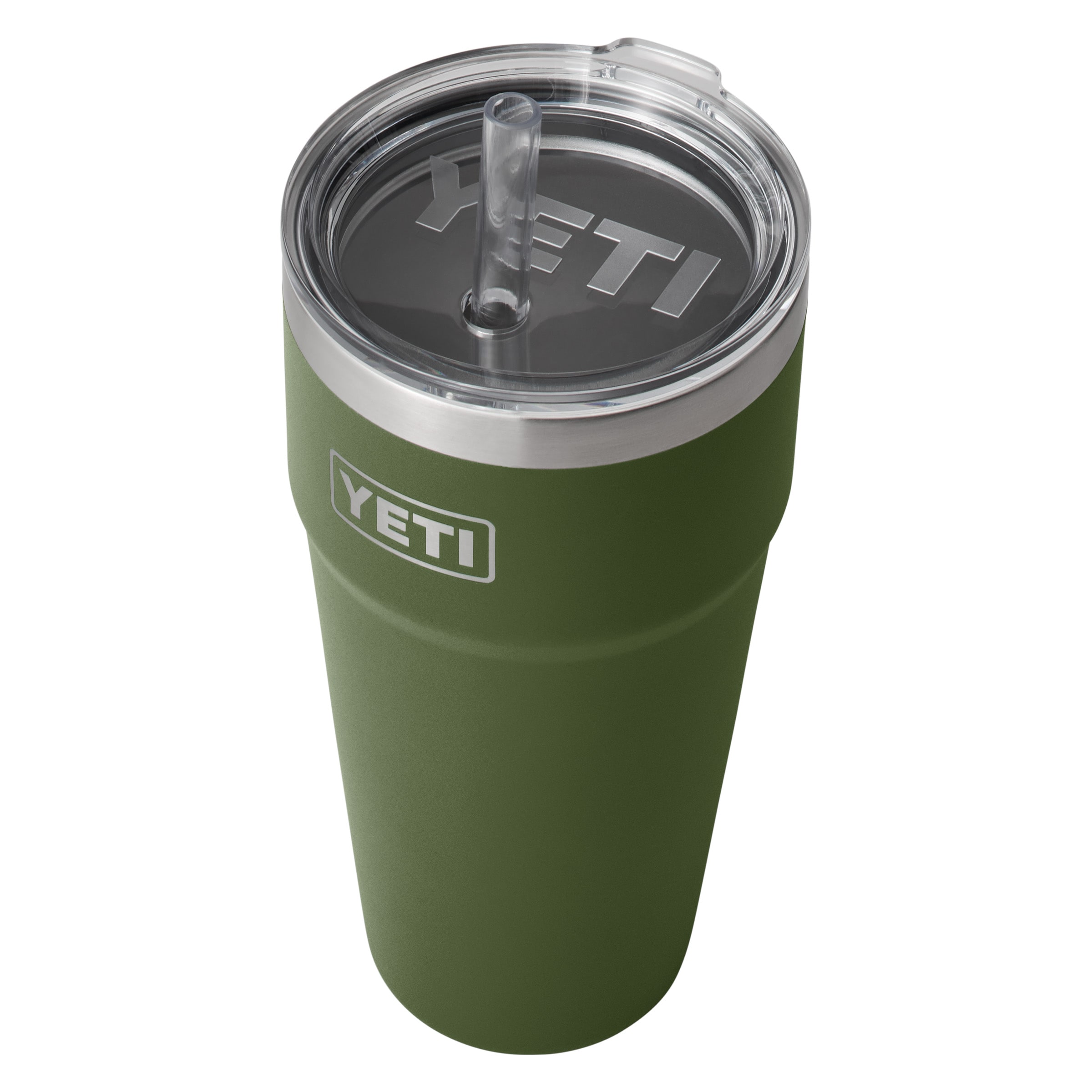 YETI Rambler 26-fl oz Stainless Steel Cup with Straw Lid at