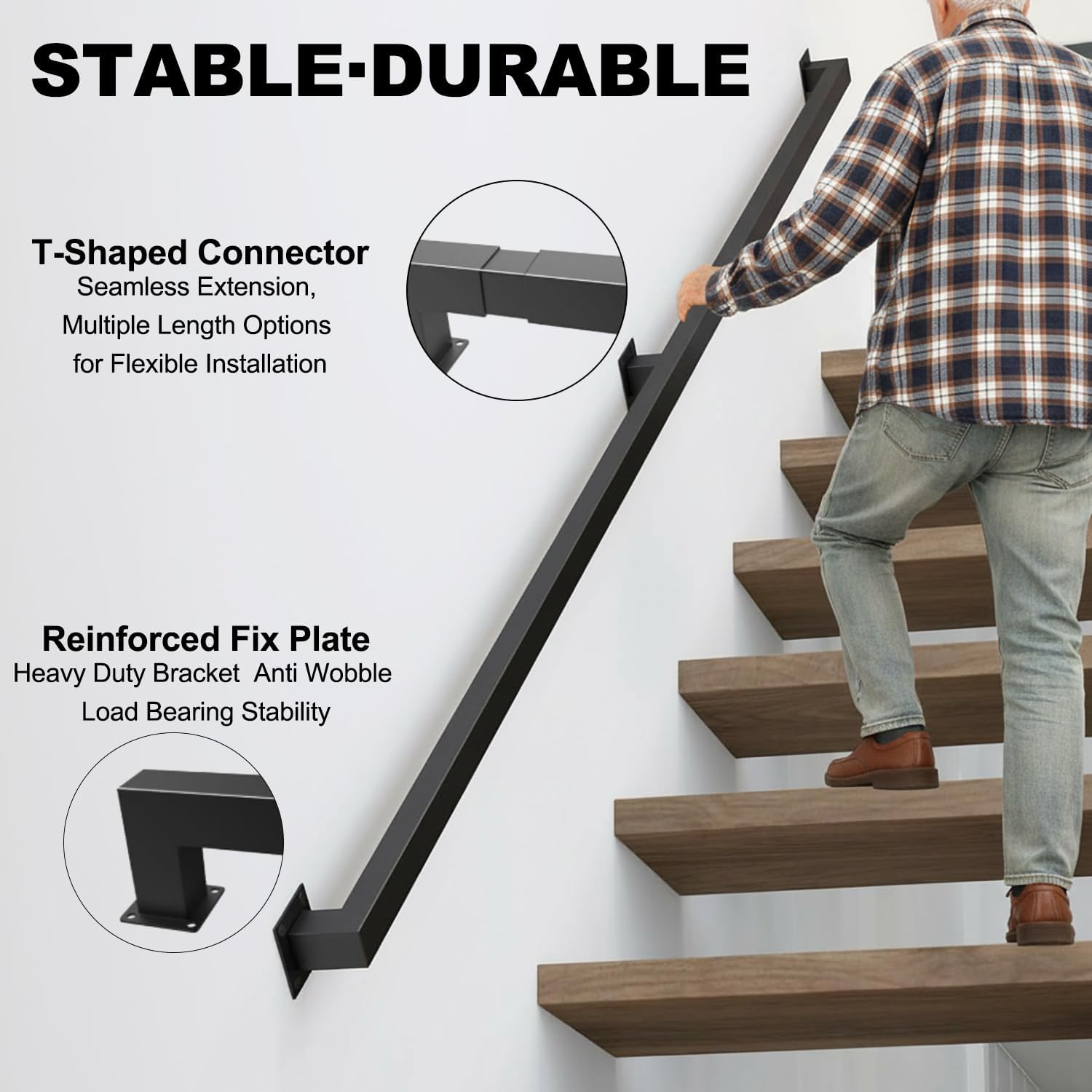 Afoxsos LAF0209H46 Interior-Stairpart-Railing - View #3