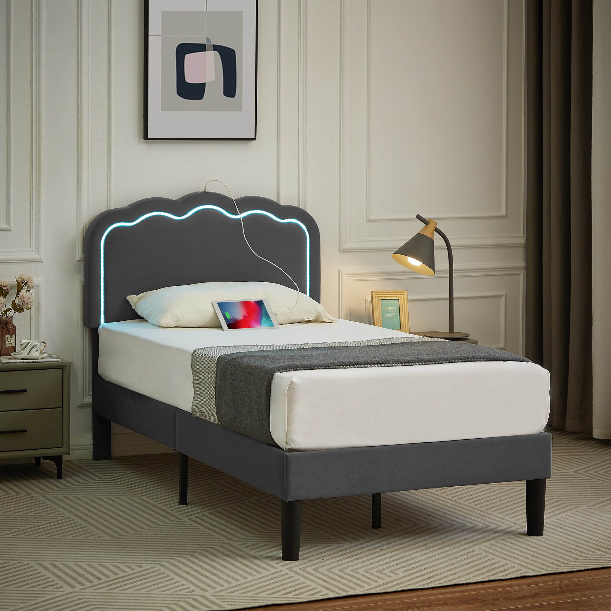 Vecelo LOE-TB10-GRY beds - View #2