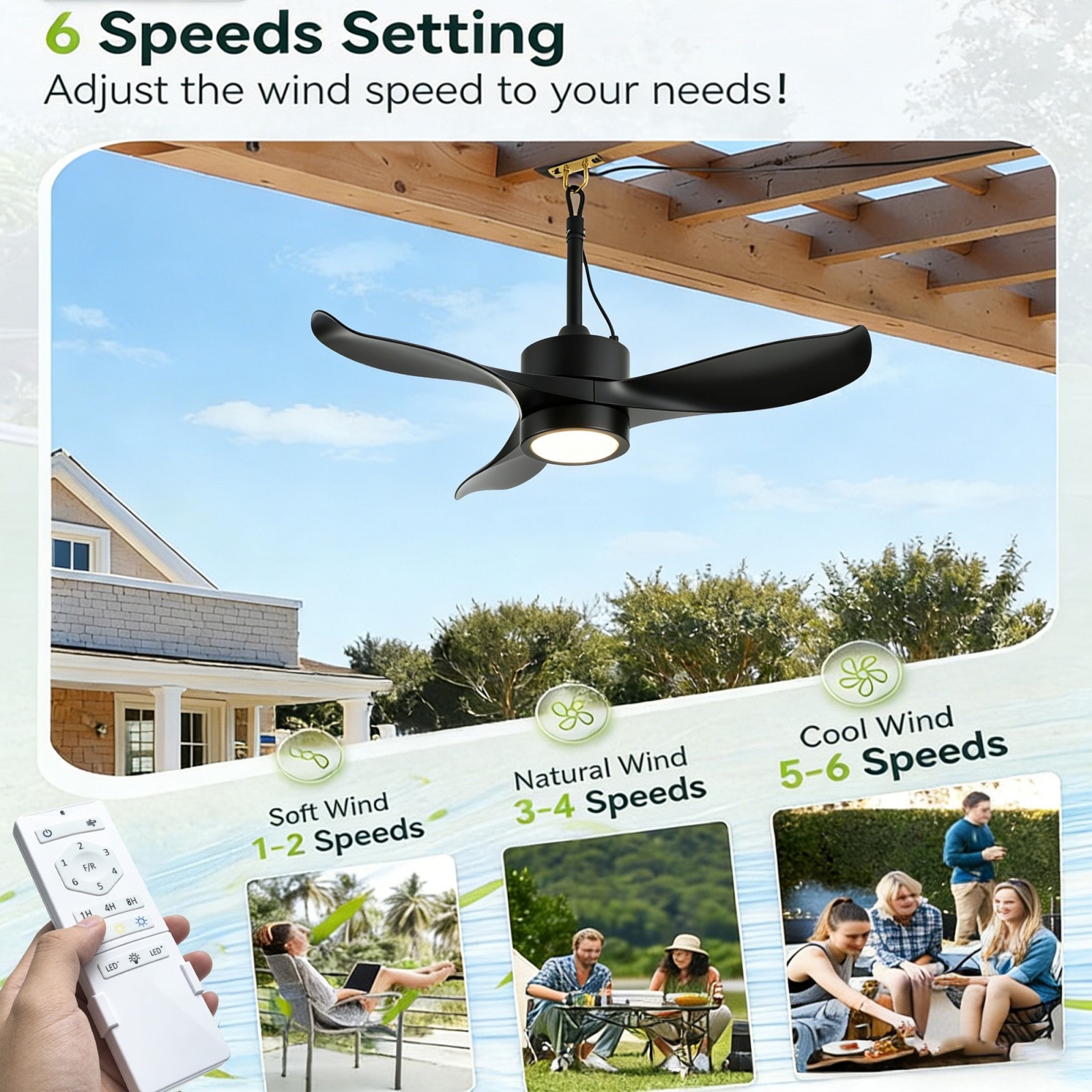 GlasFlength LW-CF-124 Ceiling-Fans - View #5