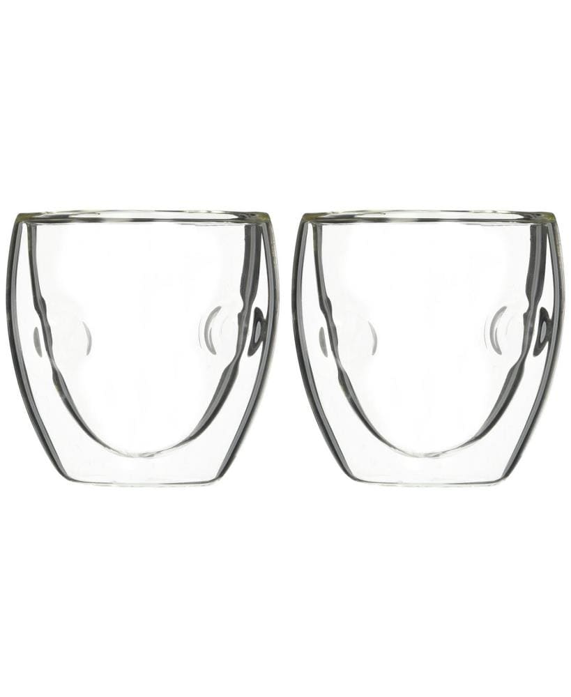 JoyJolt Pivot 1.8-fl oz Glass Clear Espresso Cup Set of: 4 in the